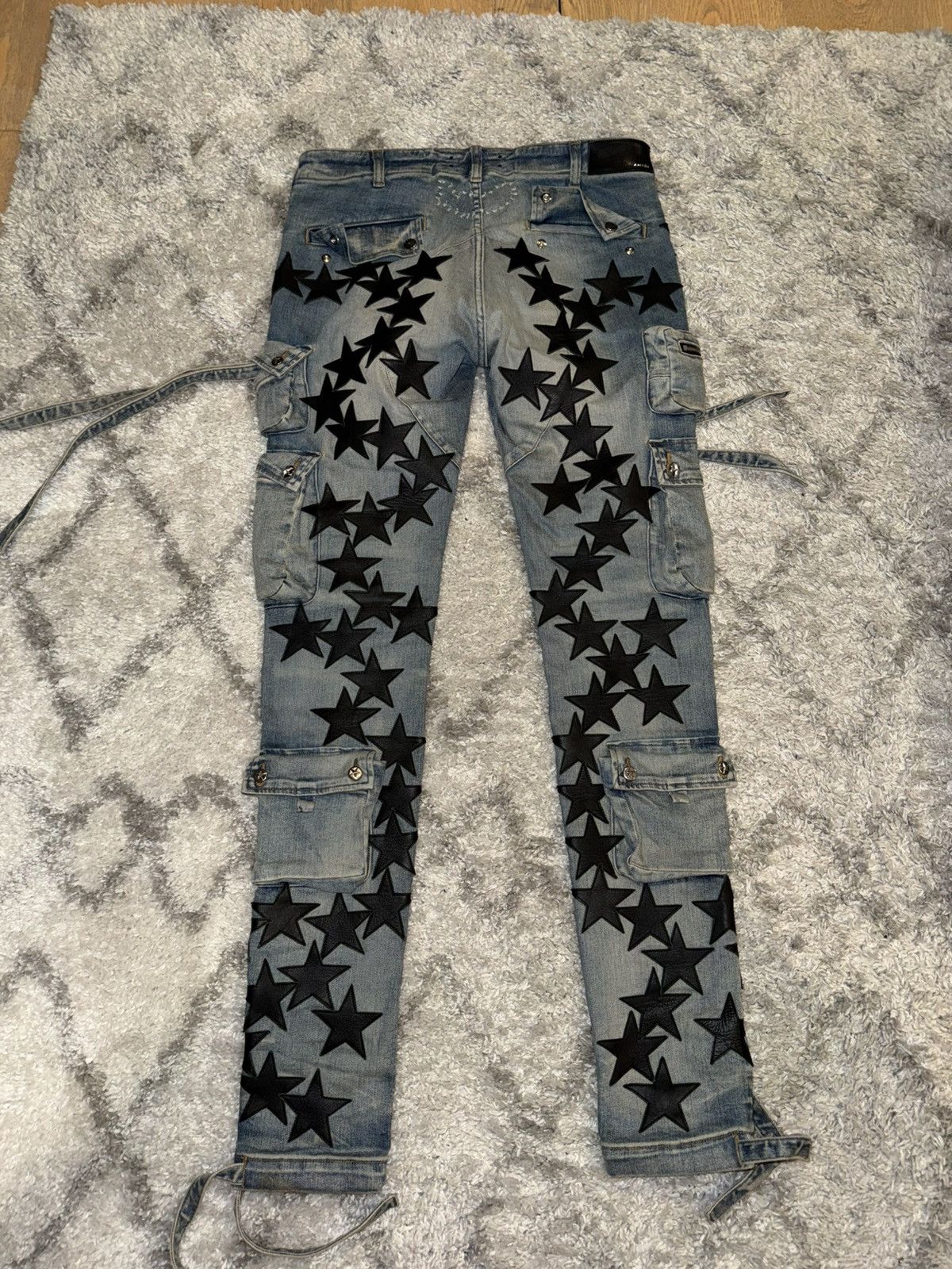 Amiri Amiri Star Denim Strap Jeans Size US 32 / EU 48 - 2 Thumbnail