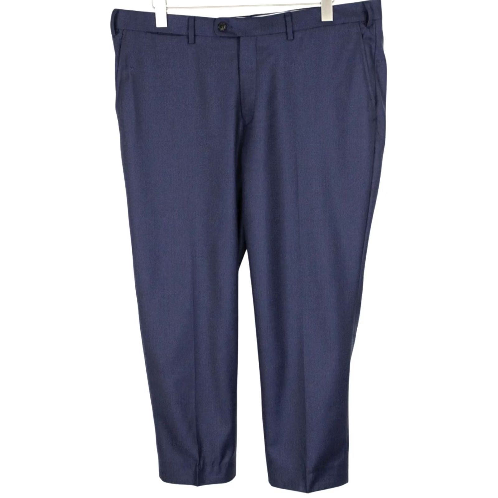 Suitsupply Suitsupply Sienna Trousers Men's UK 46S / W40 Wool Blue Zip Flat Front Tapered 28in Inseam Dress Formal Business Men Size US 30 / EU 46 - 2 Thumbnail