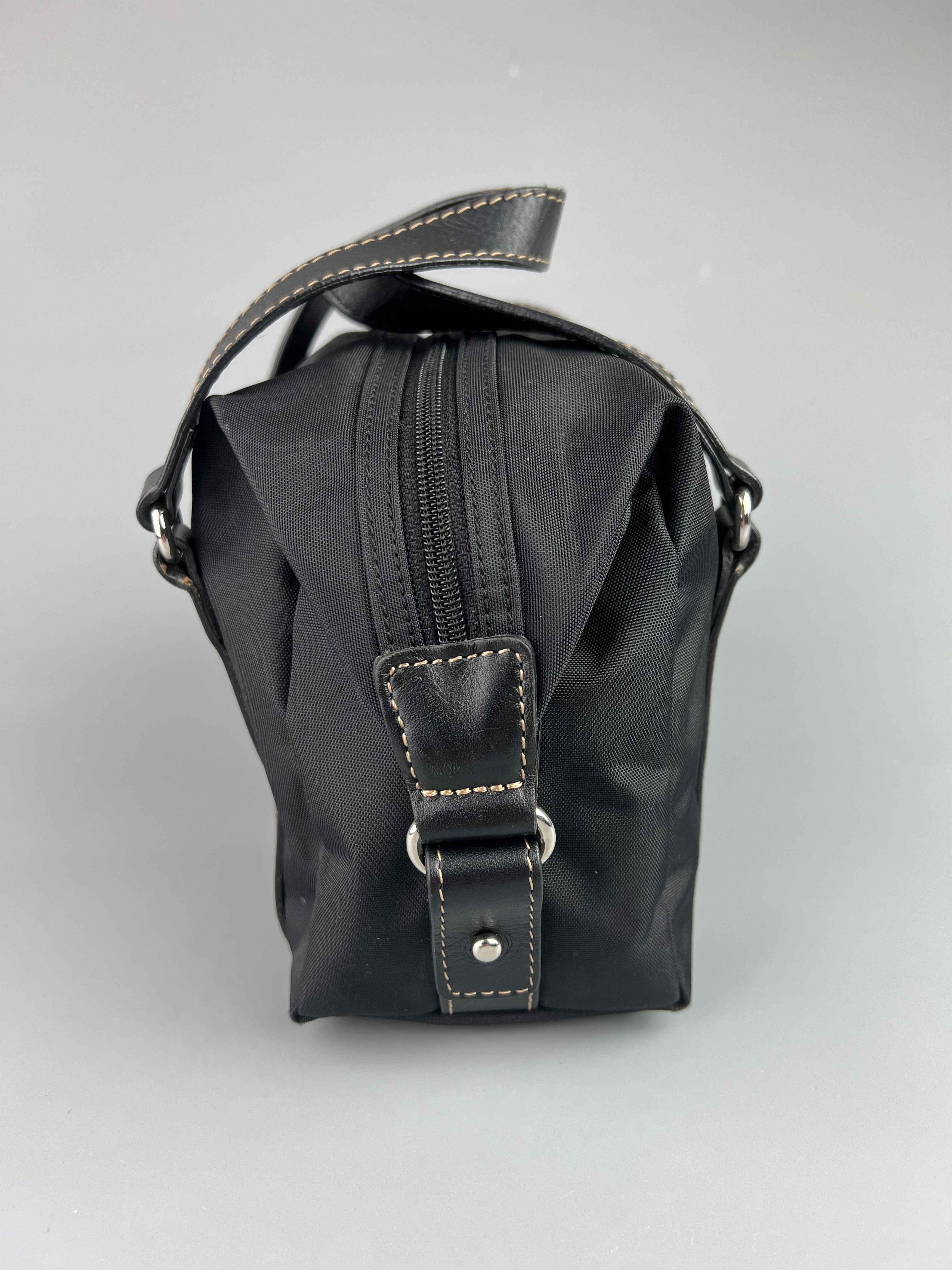 Bogner Bogner Women's Black Nylon Leather Mini Bag Handbag Size ONE SIZE - 4 Thumbnail