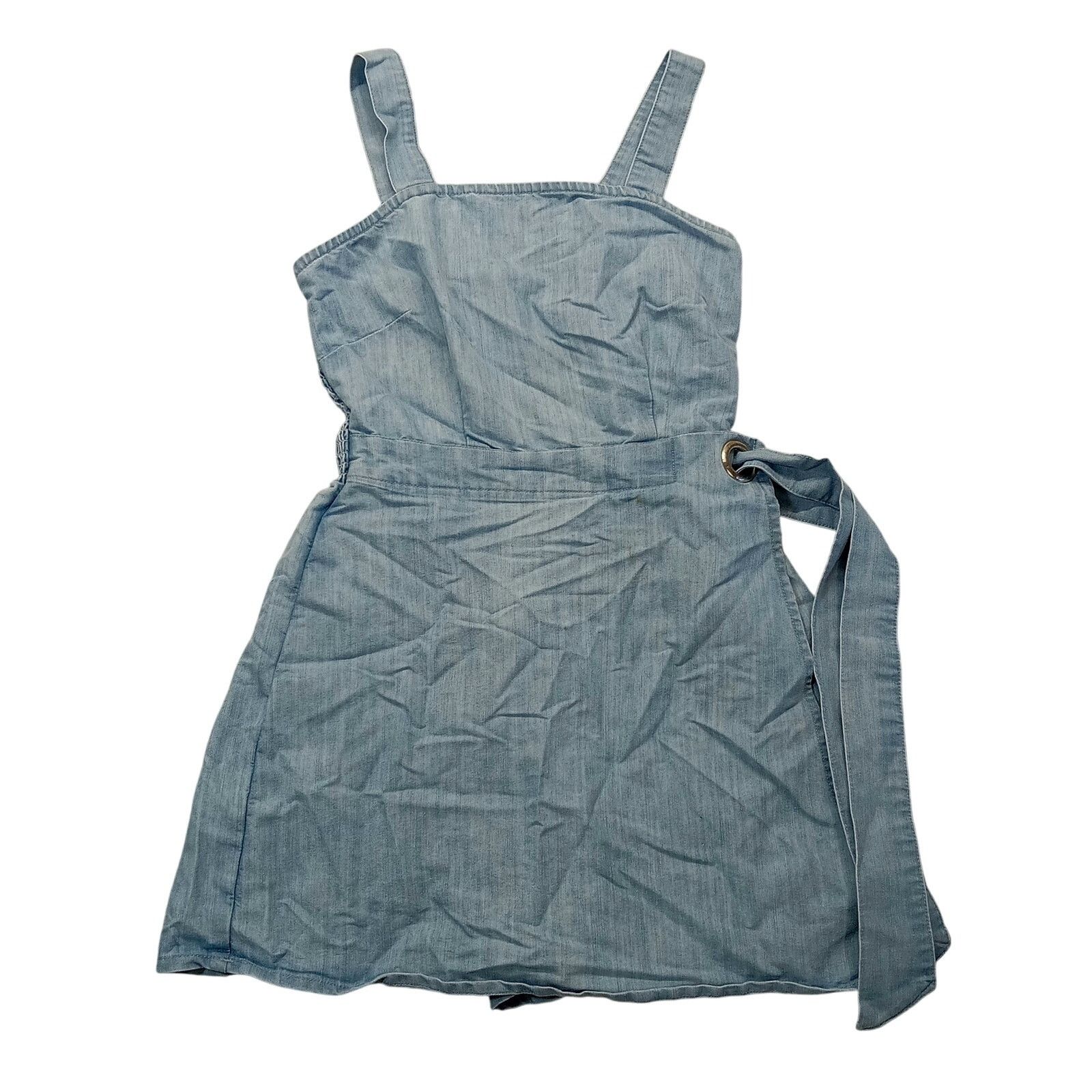 & Other Stories Sincerely Jules Romper Jumper S Women's Wrap Tie Denim Size 27" / US 4 / IT 40 - 1 Thumbnail