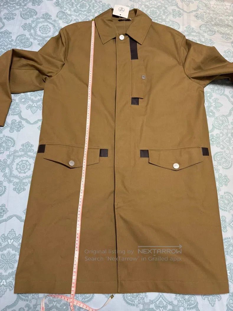 Hermes Hermes Long Trench Coat, Khaki Color, Windproof Material w Size US M / EU 48-50 / 2 - 5 Thumbnail