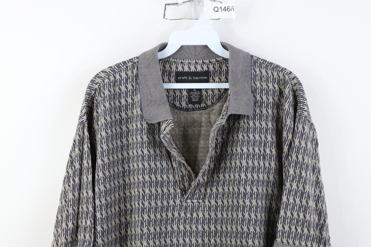 Vintage Vintage 90s Streetwear Geometric Collared Golf Polo Shirt Size US XL / EU 56 / 4 - 2 Thumbnail