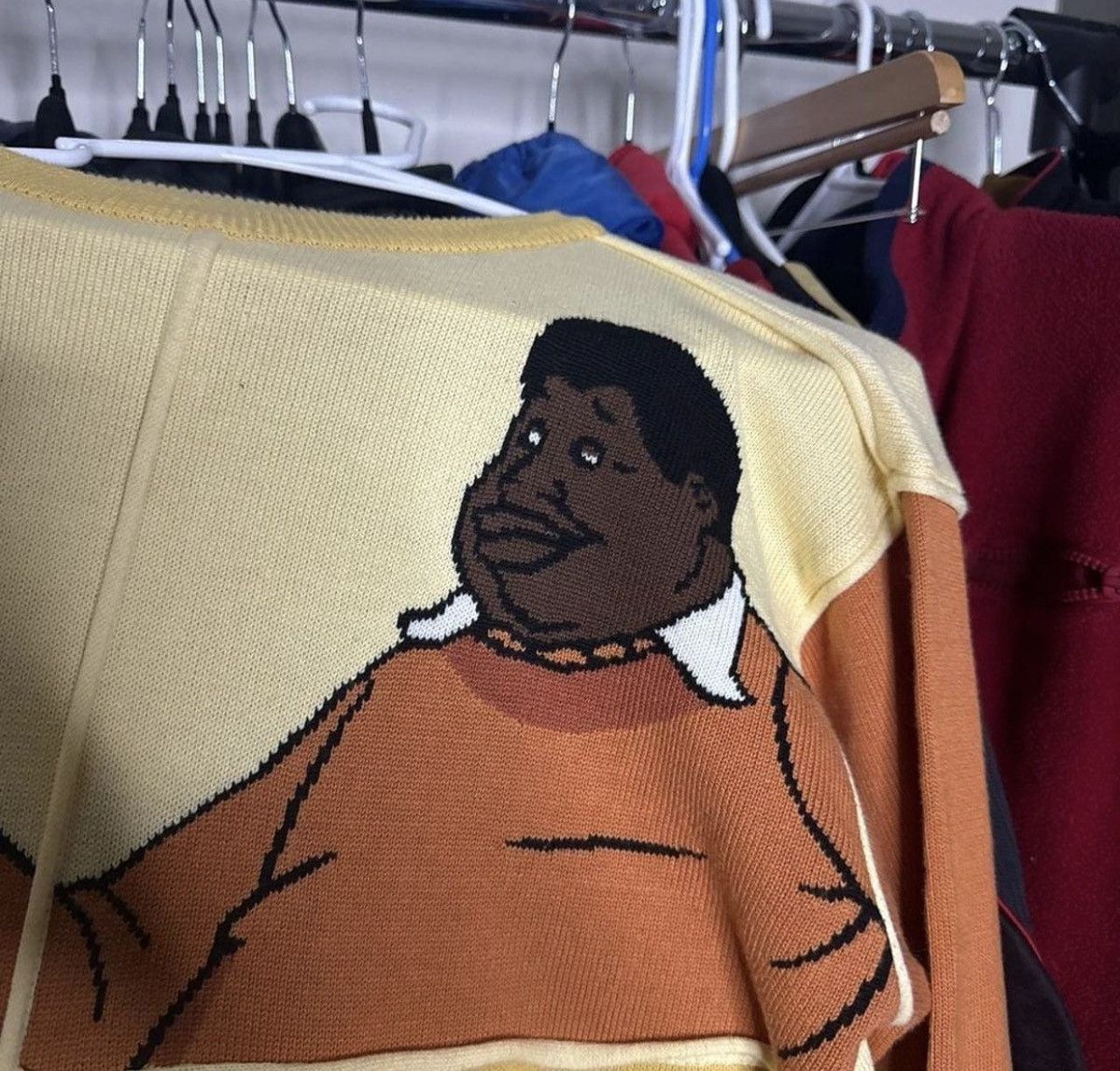 Fubu Vintage Platinum FUBU Fat Albert Knit Sweater Size wmns L Size US M / EU 48-50 / 2 - 2 Thumbnail