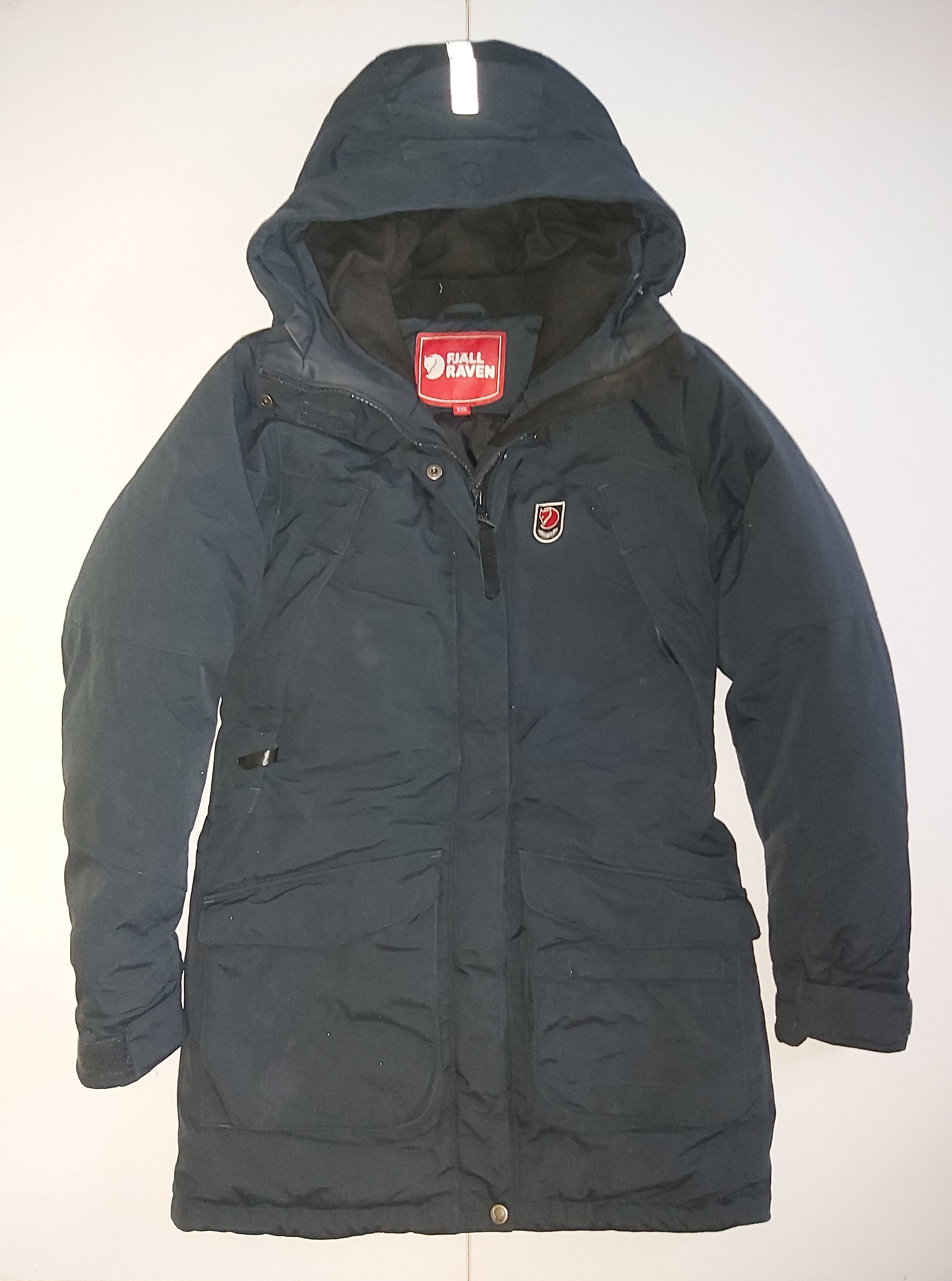image of Fjallraven Down 80/20 Jacket Womens 80636 Kyla Parka Xxs in Navy Blue (Size 2XS)