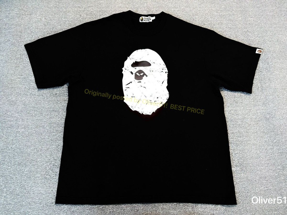 Bape × Union LA BAPE X UNION WASHED APE HEAD TEE | Grailed