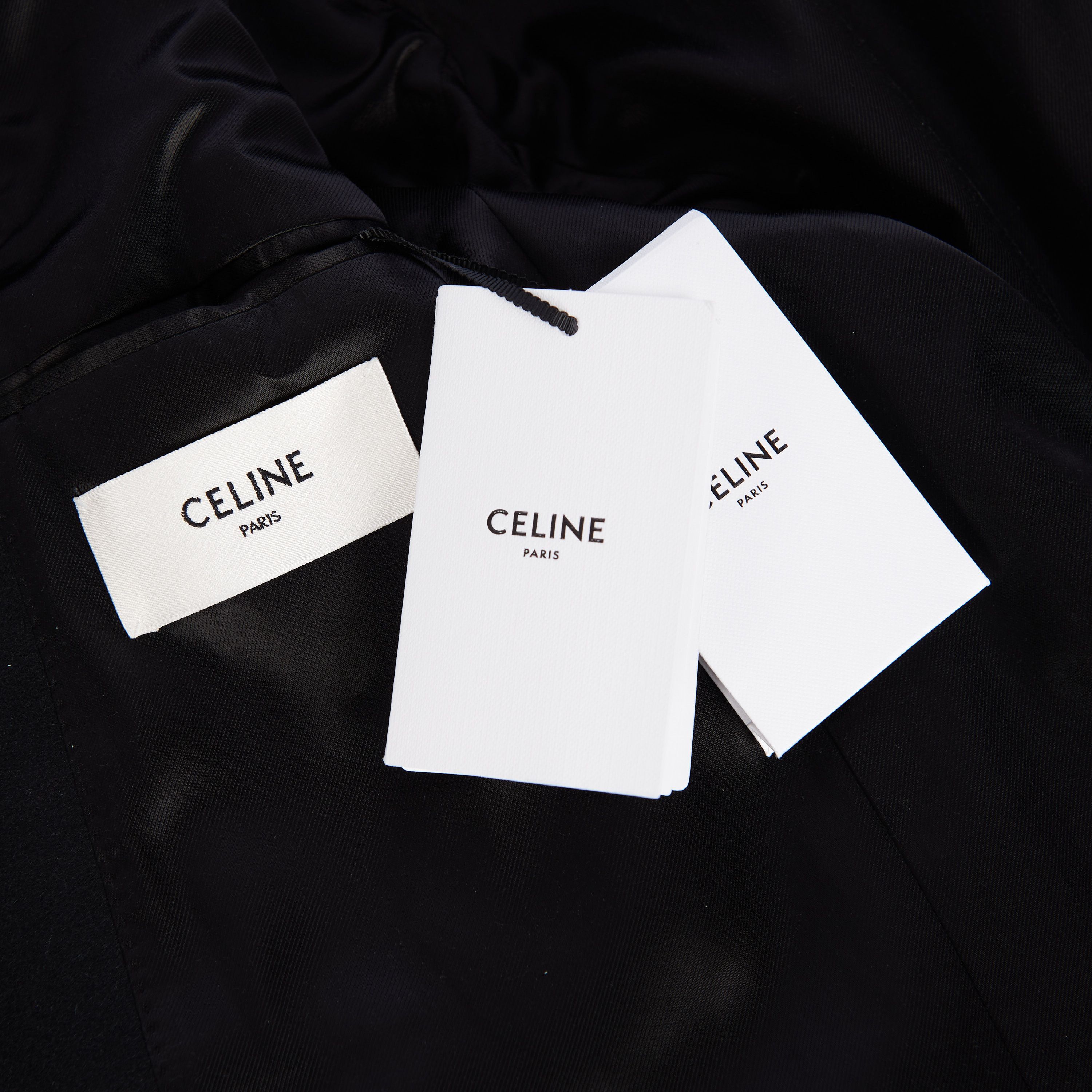 Celine Long Double-Breasted Overcoat In Tiger Jacquard Size US M / EU 48-50 / 2 - 9 Thumbnail
