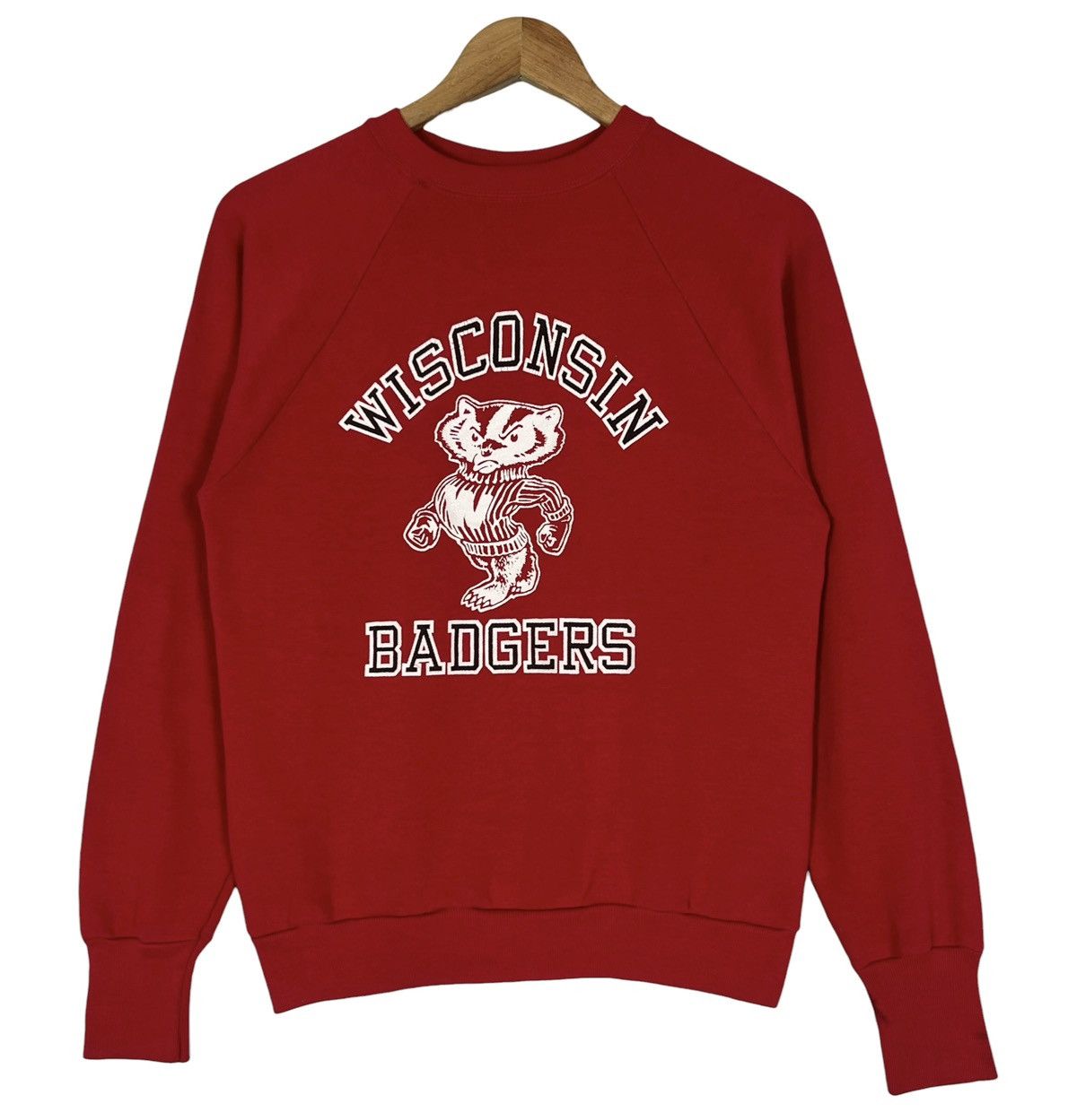 Vintage 80s Vintage Wisconsin University Badgers Sweatshirt Size US M / EU 48-50 / 2 - 1 Thumbnail
