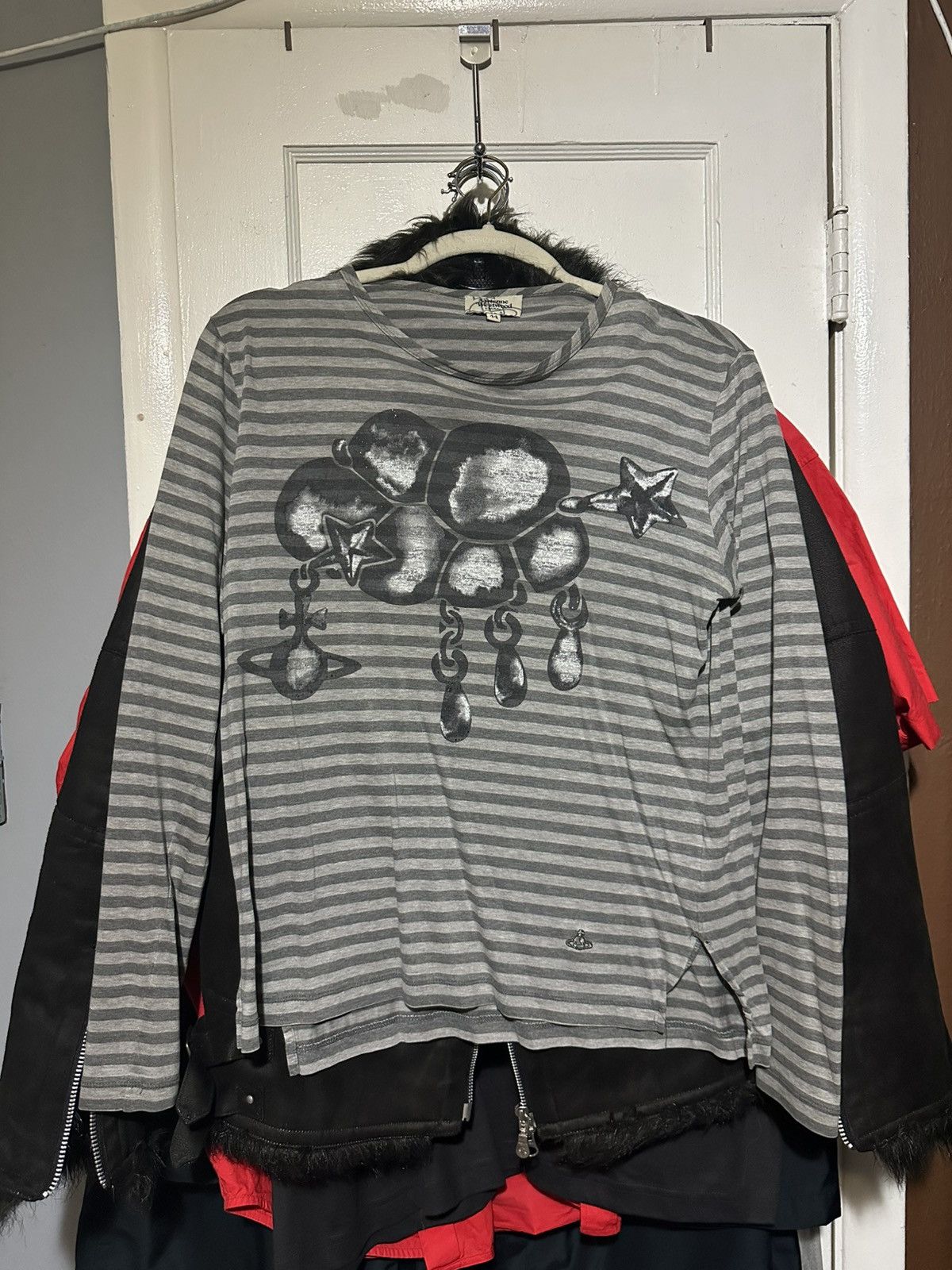 Vivienne Westwood GREY ARCHIVE VIVIENNE WESTWOOD CLOUD CHAIN LONG 
