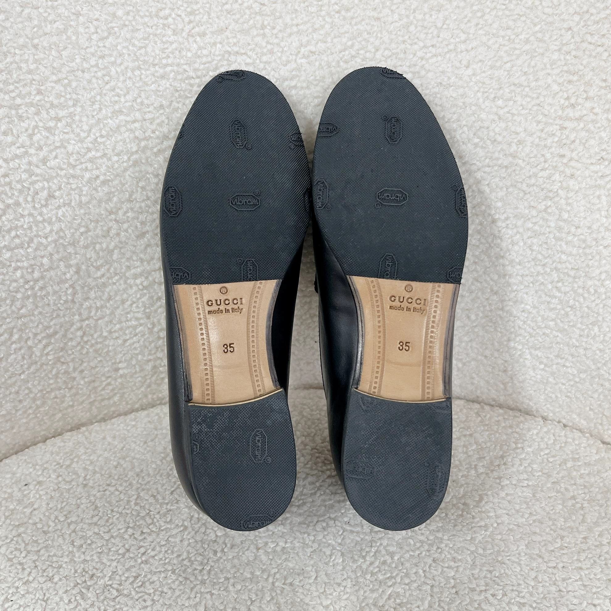 Gucci Gucci Black Horsebit Loafers Women's 35 Size US 4.5 / IT 34.5 - 5 Thumbnail