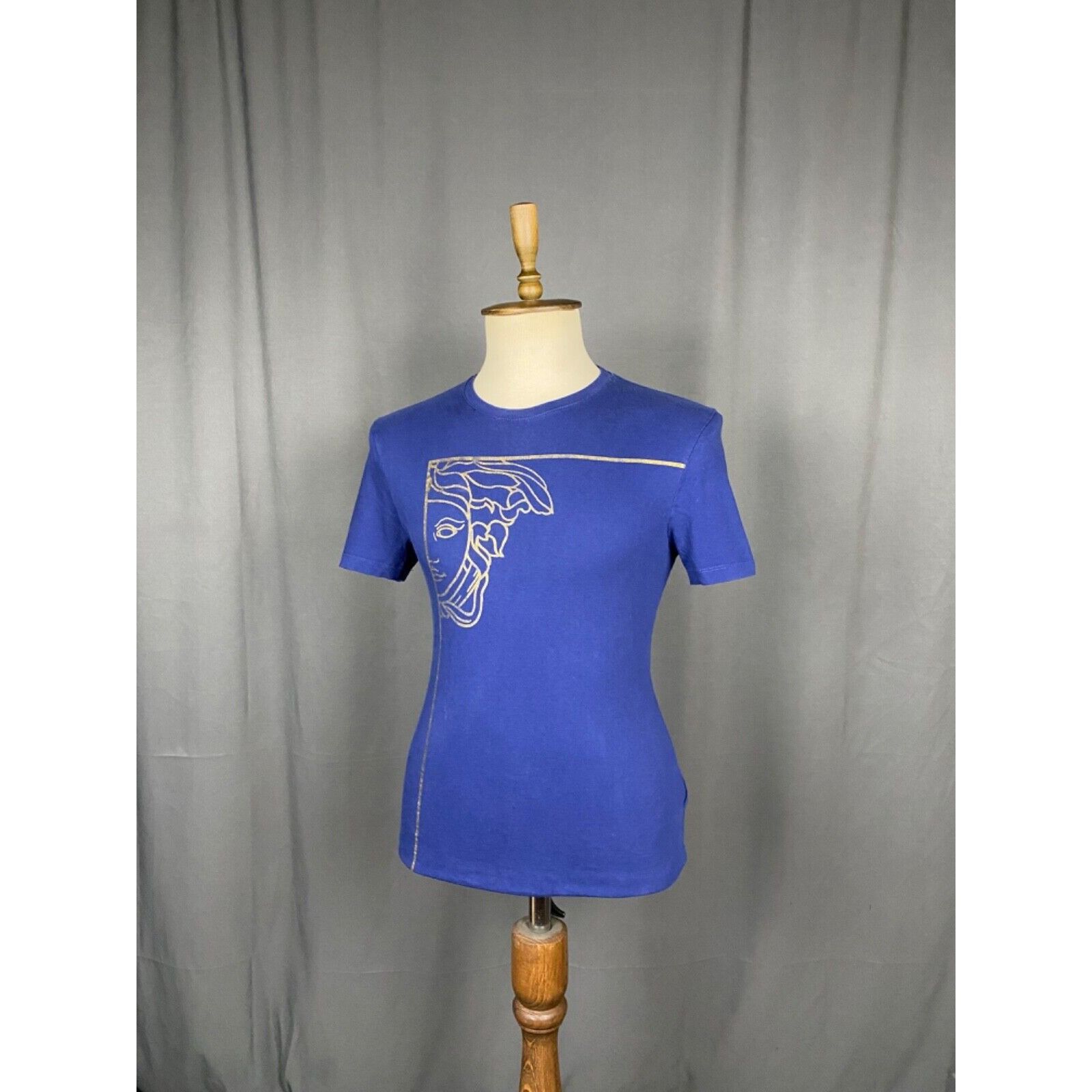 Versace Versace Big Logo Medusa Men's Blue T-Shirt Size M Size US M / EU 48-50 / 2 - 4 Thumbnail