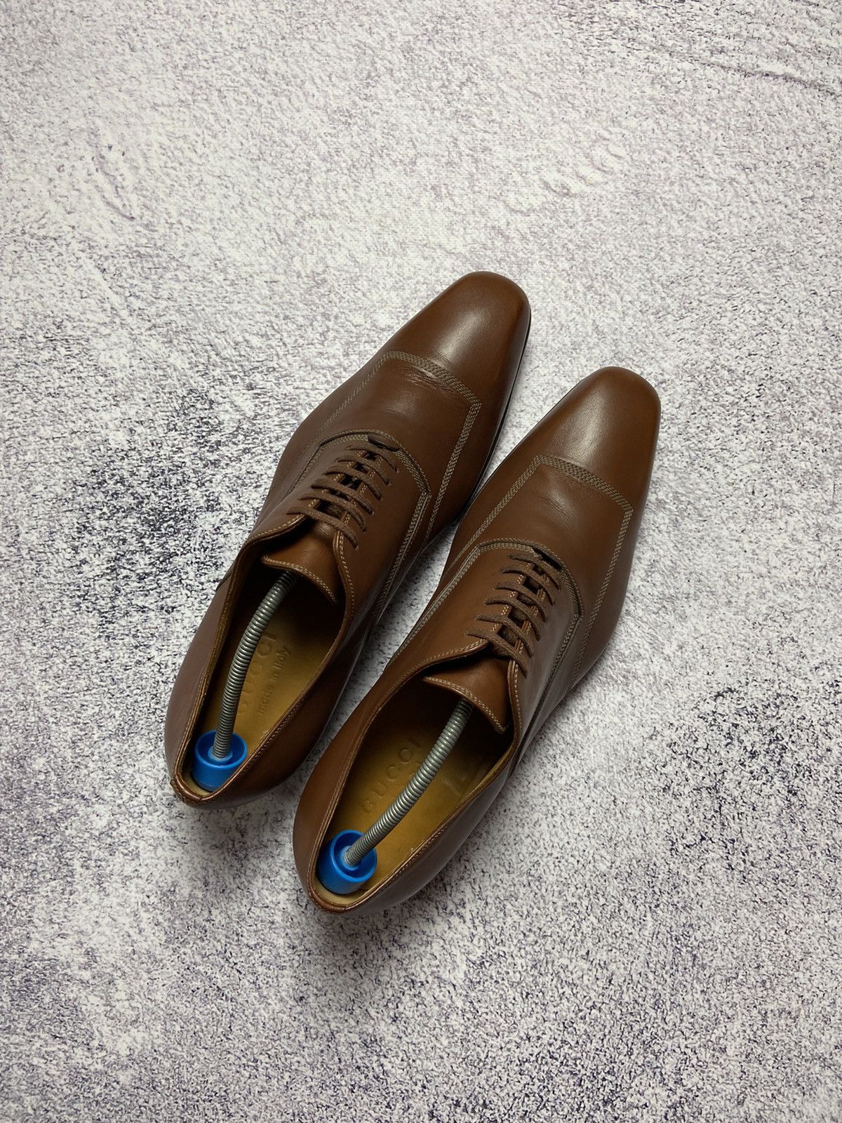 Designer × Gucci Rare Gucci Leather Shoes Italian Formal Sneakers Luxury Size US 7 / EU 40 - 10 Thumbnail