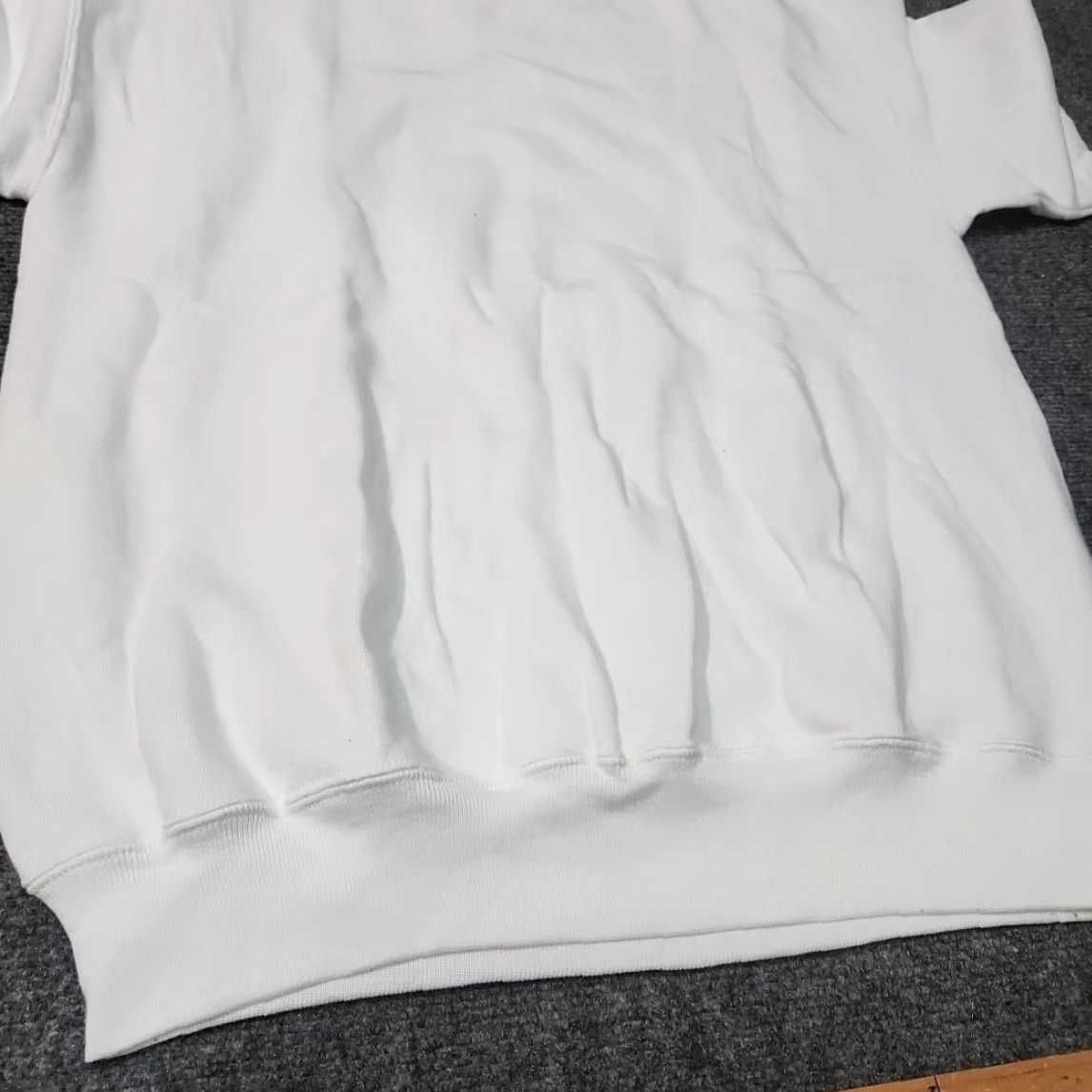 Jerzees VINTAGE Jerzees Sweatshirt Plain White Crewneck Men XL Short Sleeve Sporty 90s USA College Classic Size US XL / EU 56 / 4 - 5 Thumbnail