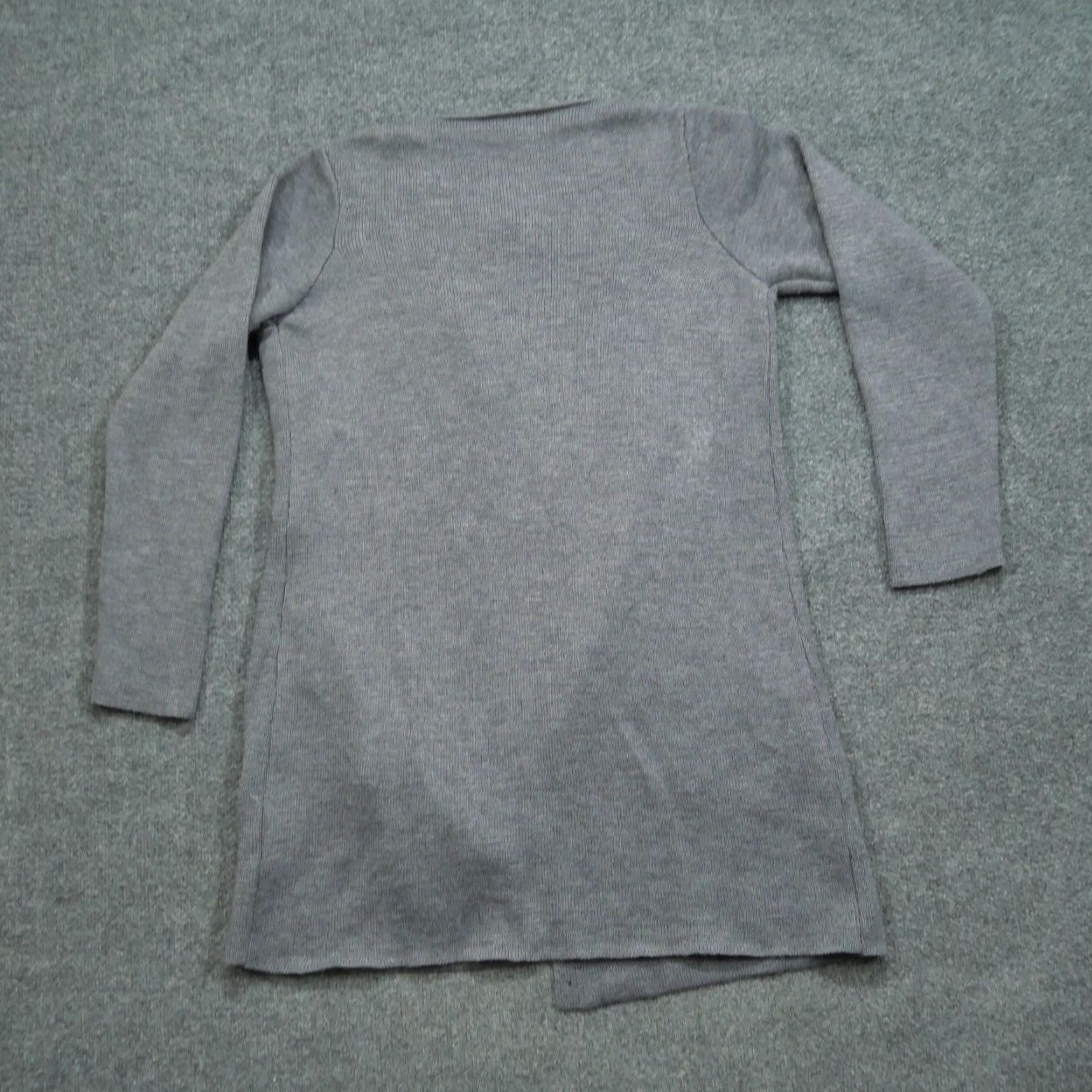 Vintage VINTAGE Cocogio Sweater Cardigan Wool Blend Grey Large Womens Crew Neck Long Sleeve With Pockets, Italy, Winter, 8/10 Size L / US 10 / IT 46 - 7 Thumbnail