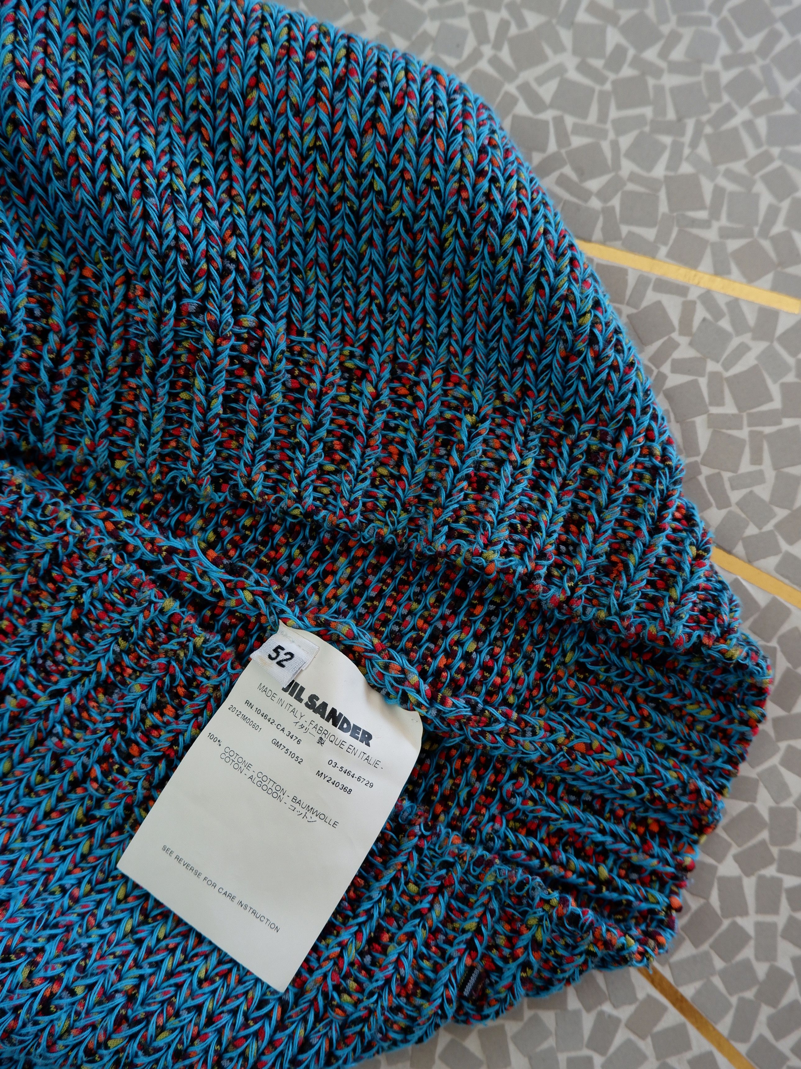 Jil Sander Last drop! Jil Sander turquoise sweater runway SS12 Size US L / EU 52-54 / 3 - 11 Thumbnail