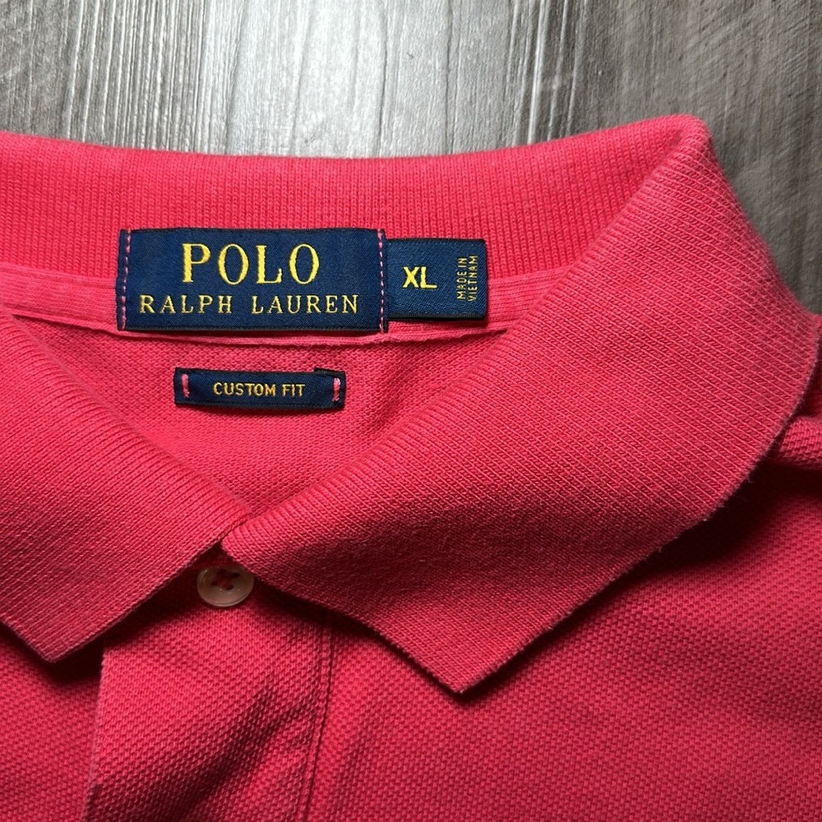 Polo Ralph Lauren Polo Ralph Lauren Custom Fit Knit Polo - XL Size US XL / EU 56 / 4 - 6 Thumbnail