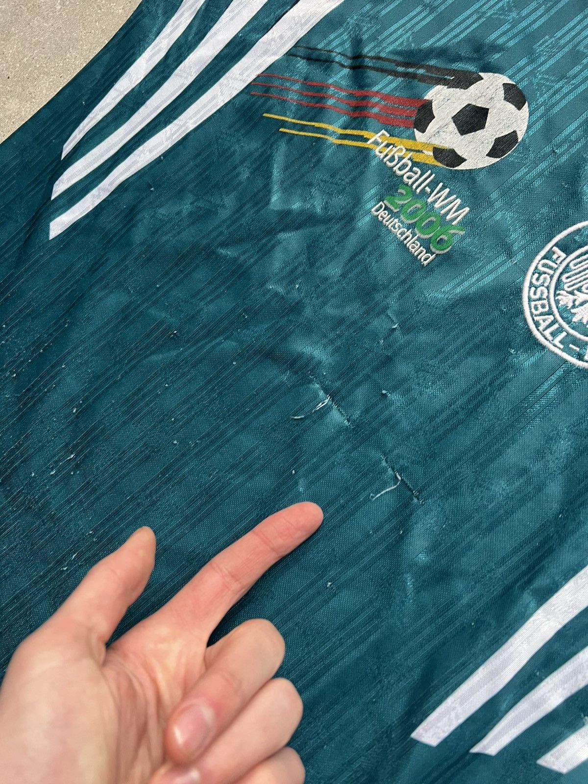 Adidas Deutschland Trikot 1996 adidas Away DFB Jersey Germany Shirt Size US S / EU 44-46 / 1 - 6 Thumbnail