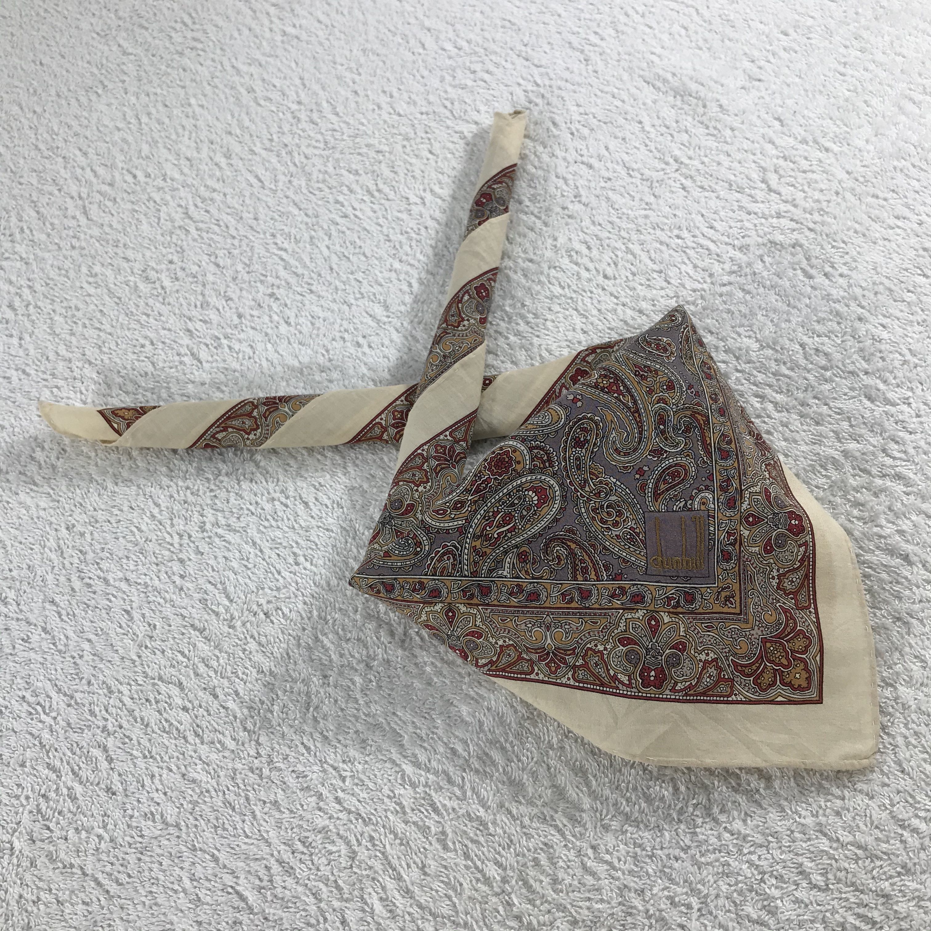 Alfred Dunhill × Vintage Dunhill Bandana / Handkerchief / Neckerchief - S332 Size ONE SIZE - 4 Thumbnail