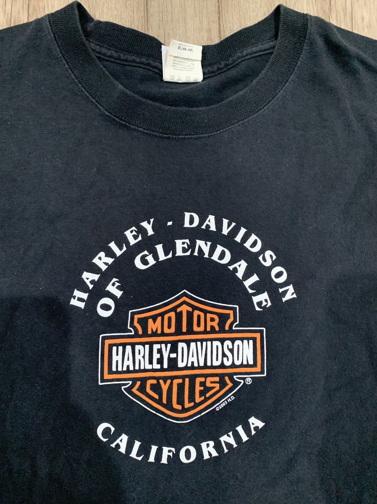 Harley Davidson 2003 Vintage Harley Davidson Glendale California Tee Size US XL / EU 56 / 4 - 2 Thumbnail