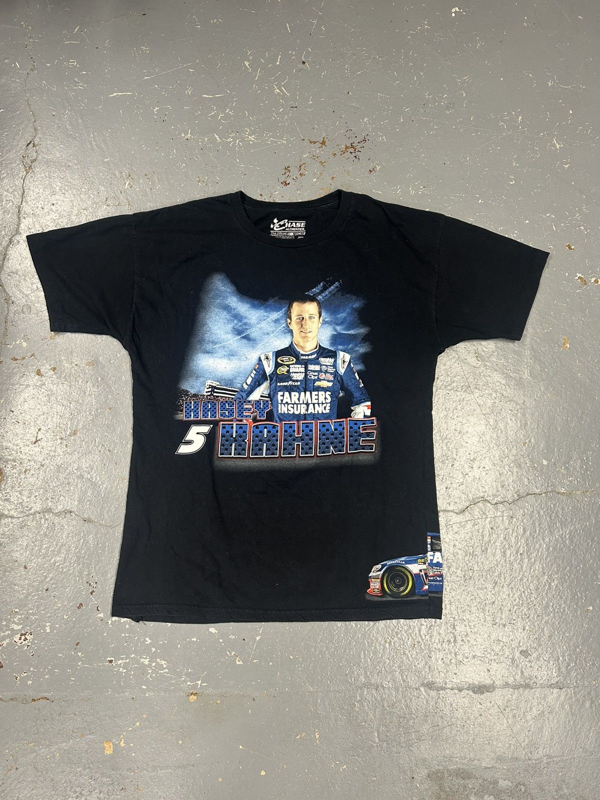 NASCAR × Vintage Crazy Vintage Y2K Essential Black Nascar Kasey Kahne T-Shirt Size US L / EU 52-54 / 3 - 1 Thumbnail
