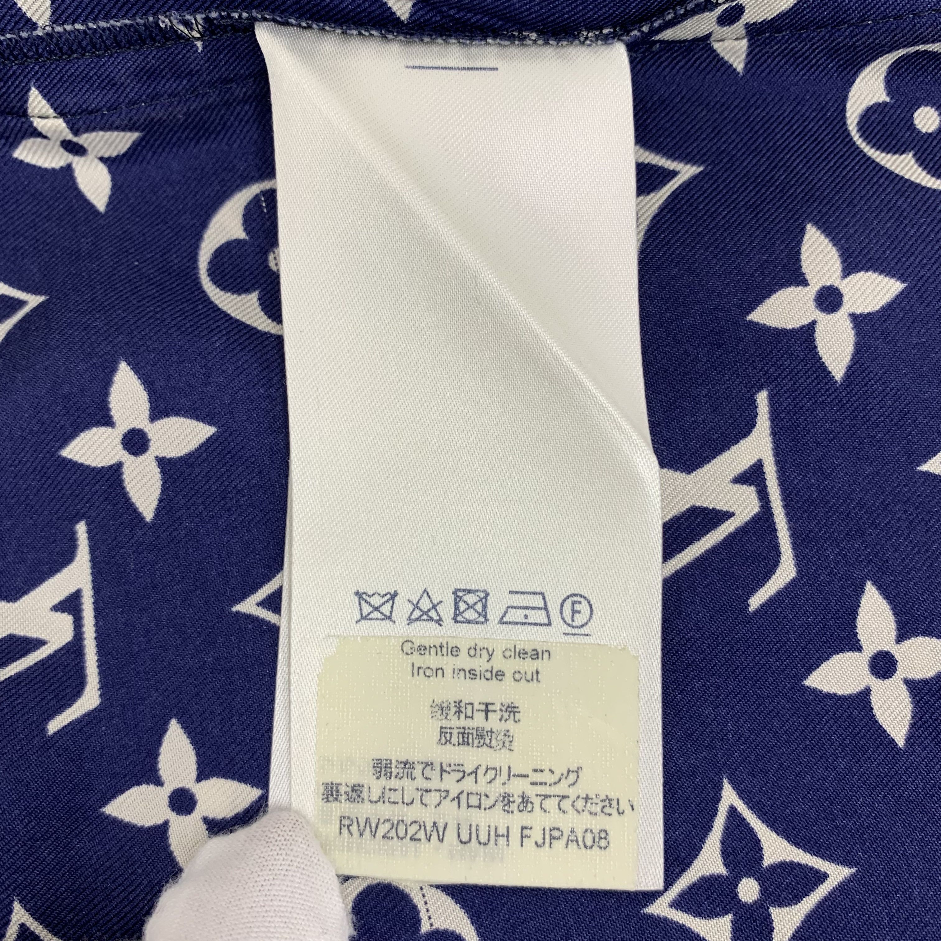 Louis Vuitton Louis Vuitton Monogram Print Shorts Blue (38) Size 26" / US 2 / IT 38 - 6 Thumbnail