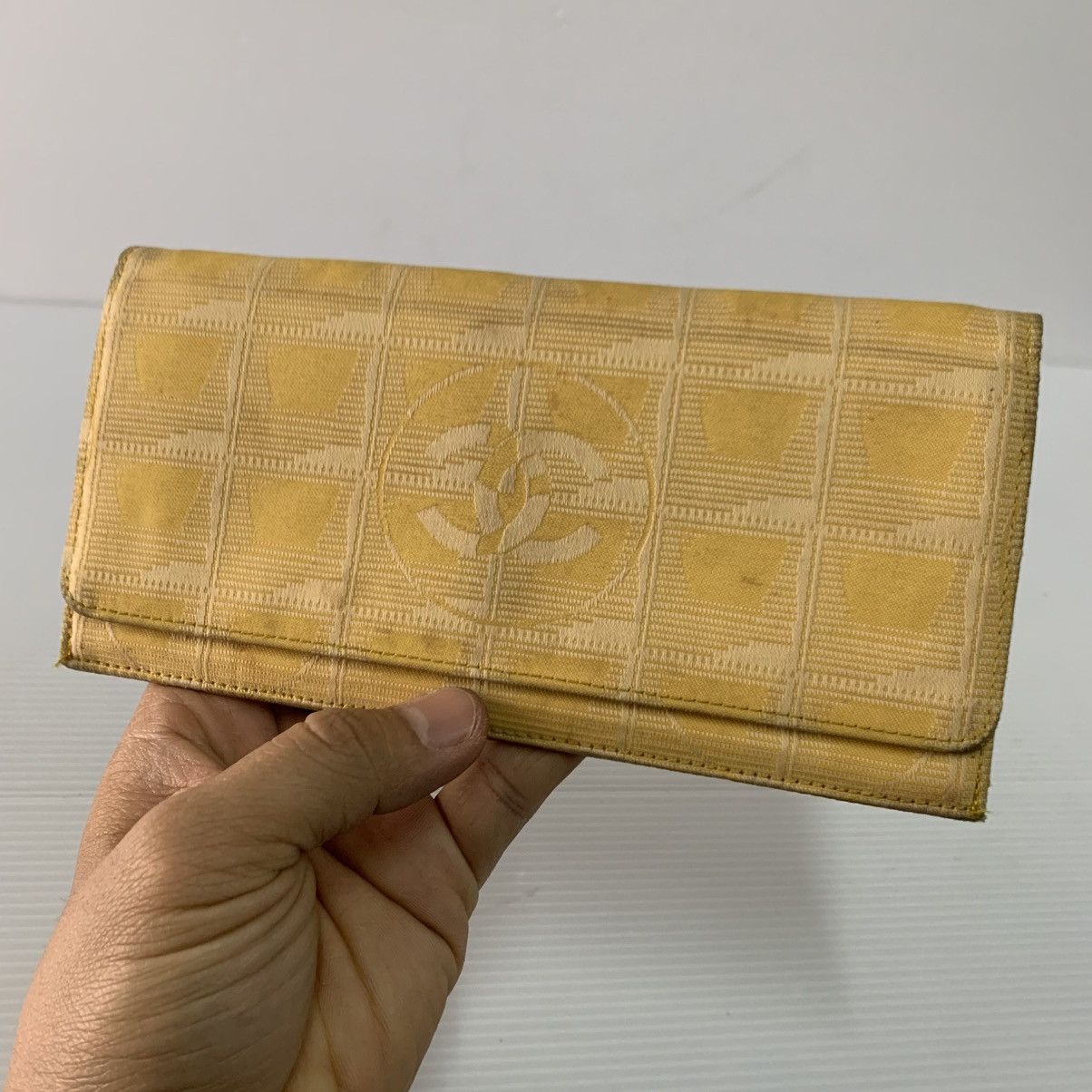 Chanel Chanel Traveline Yellow Long Wallet Size ONE SIZE - 1 Thumbnail