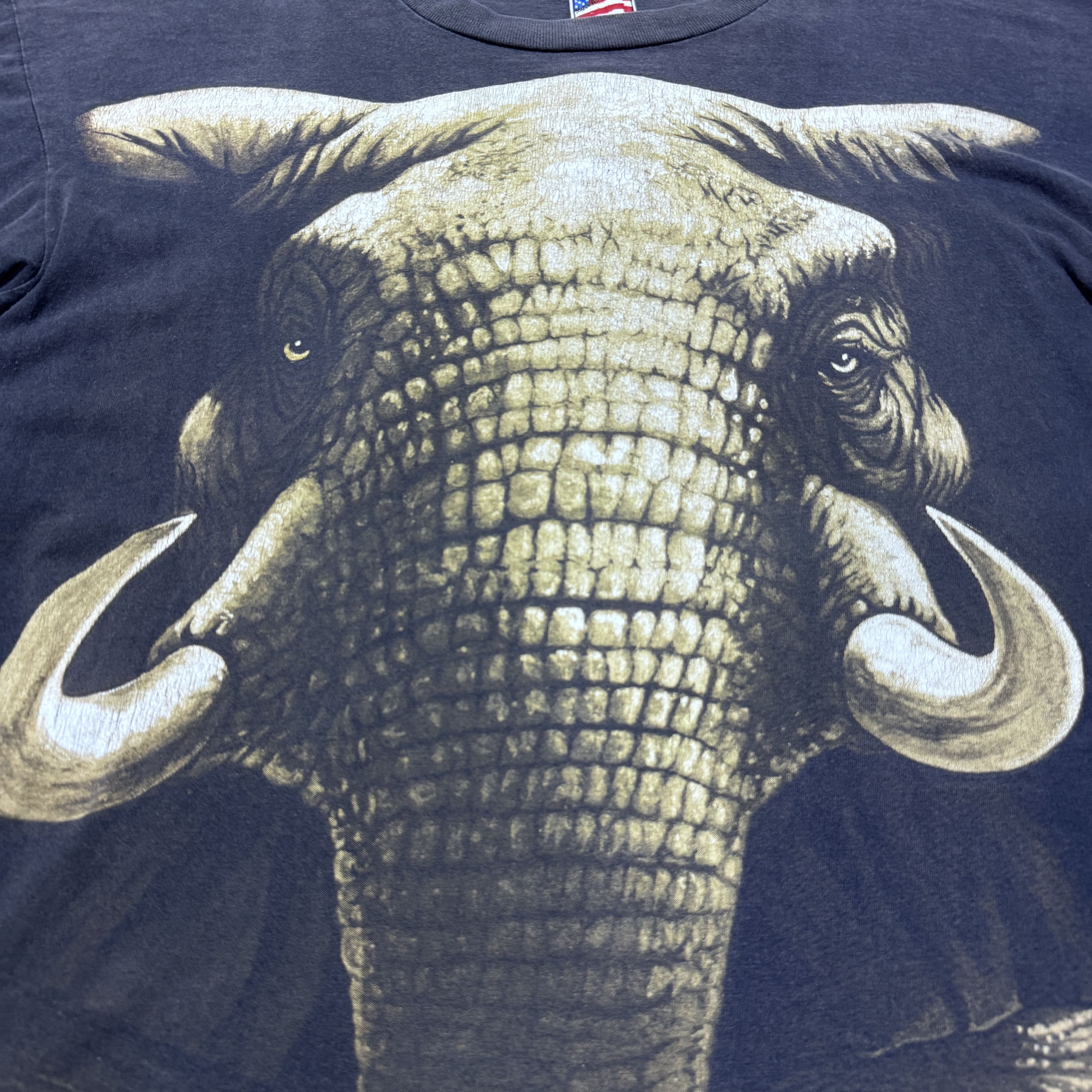 Vintage Vintage Elephant by Trinity Production Sun Faded T shirt Size US XL / EU 56 / 4 - 2 Thumbnail