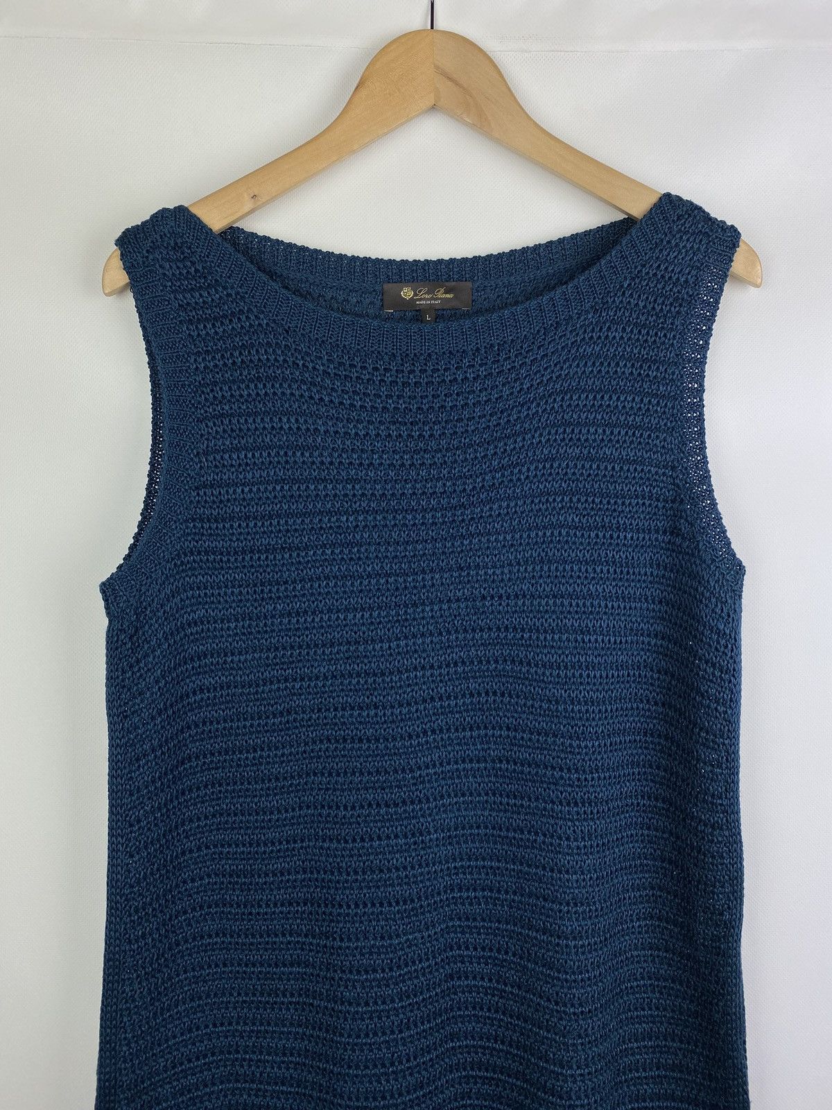 Loro Piana Loro Piana ladies sleeveless linen silk knitted dress size L Size L / US 10 / IT 46 - 2 Thumbnail