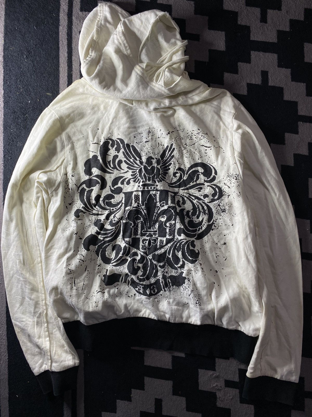 Hysteric Glamour Japanese Algonquins distressed zip hoodie Size US M / EU 48-50 / 2 - 2 Thumbnail