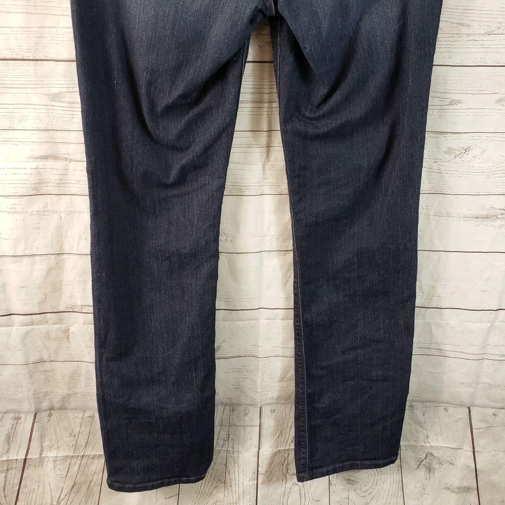 NYDJ NYDJ Jeans Womens Straight Leg Sz 4 Blue Mid Rise Pockets Denim Cotton Blend 31.5 Inseam 9 Rise Size 27" / US 4 / IT 40 - 5 Thumbnail