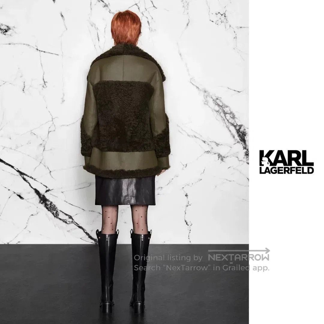 Karl Lagerfeld Karl Lagerfeld Classic Sheepskin Coat. Size M / US 6-8 / IT 42-44 - 8 Thumbnail
