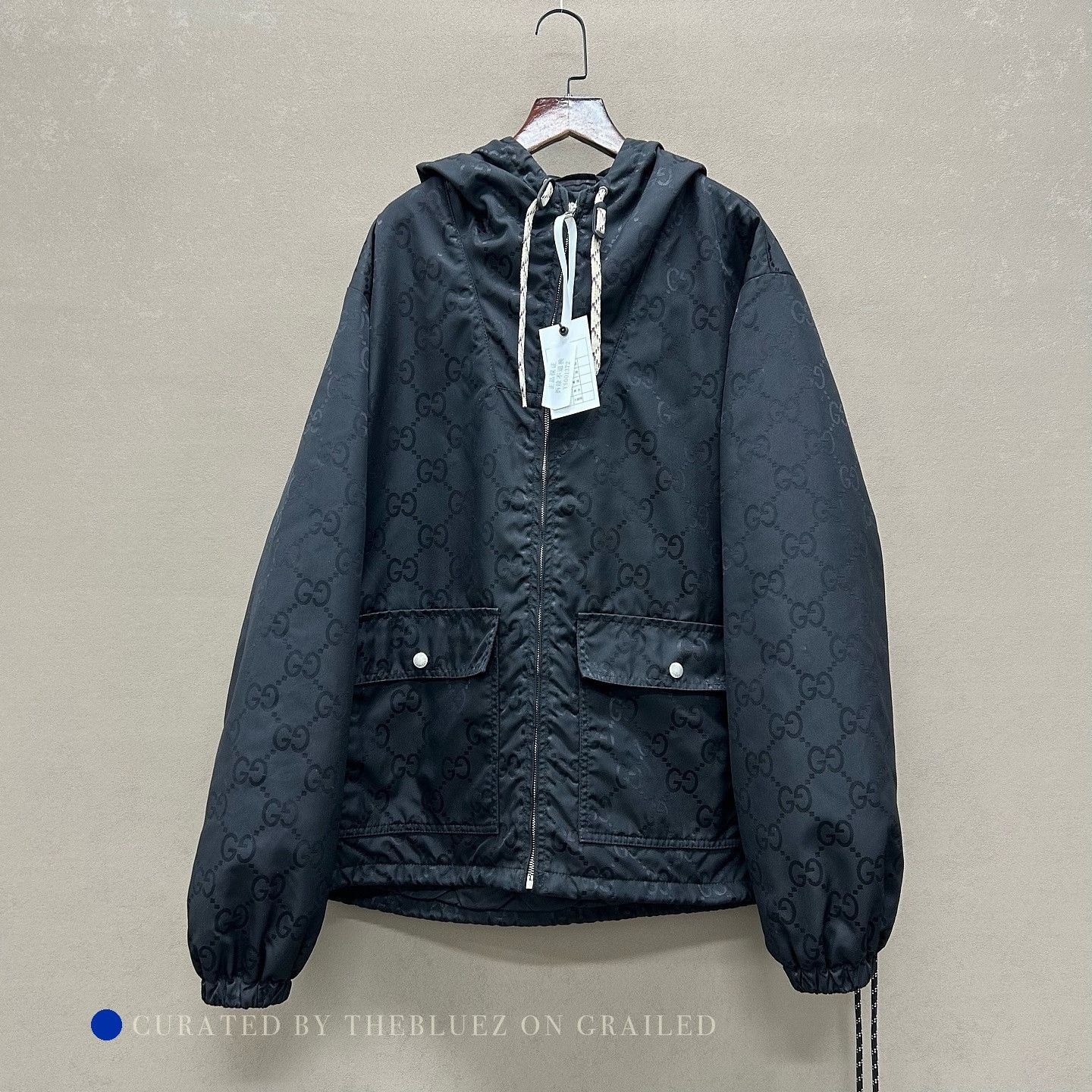 Gucci Monogram Hooded Jacket in Black Size US M / EU 48-50 / 2 - 1 Thumbnail