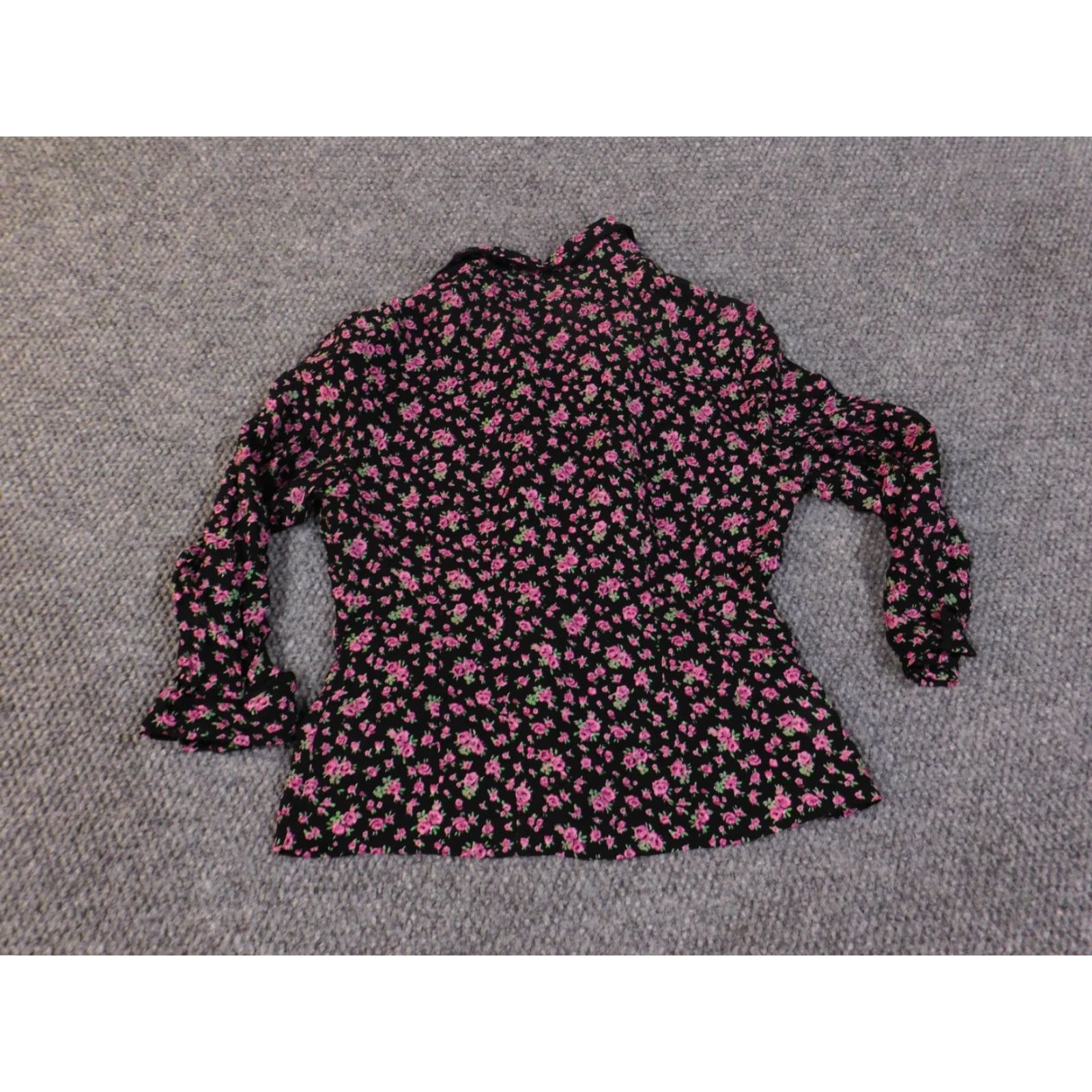 Jones New York Jones New York Blazer Women 6 Black Floral Silk Lightweight Button Jacket Coat Mid-Length Adults Mens? No Women Size M / US 6-8 / IT 42-44 - 7 Thumbnail