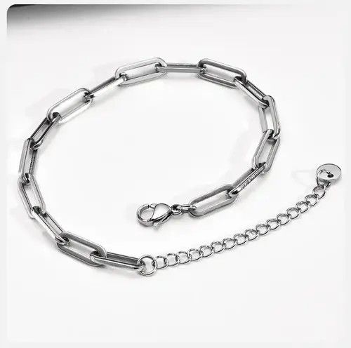 Other 5mm Adjustable Paperclip Chain Bracelet Size ONE SIZE - 2 Thumbnail