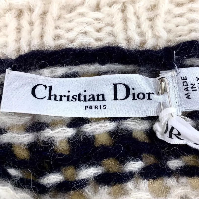 Dior **Christian Dior Striped Knit Long Sleeve Sweater**-2506 Size XXS / US 00 / IT 34 - 5 Thumbnail