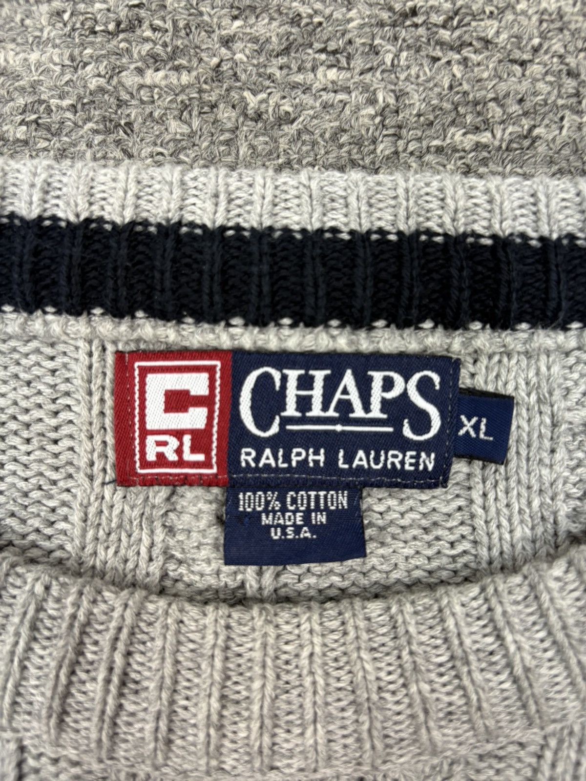 Chaps Ralph Lauren Vintage Chaps Ralph Lauren Cable Knit Sweater Knitwear Size US XL / EU 56 / 4 - 4 Thumbnail