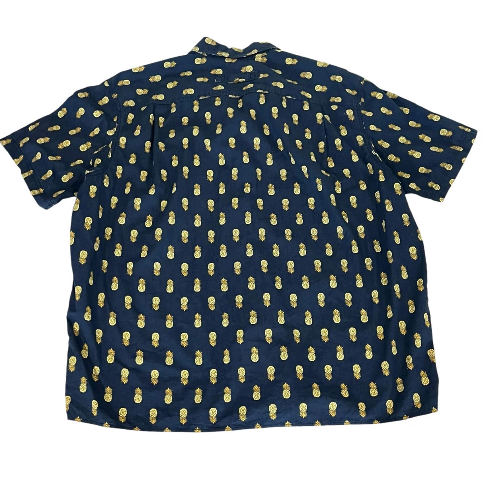 Duluth Trading Company Duluth Pineapple Shirt Mens XL Blue Button-Down Short Sleeve Relaxed Cotton Shirt Mens XL Blue Pineapple Button-Down Short Sleeve Relaxed Fit Cotton Size US XL / EU 56 / 4 - 3 Thumbnail