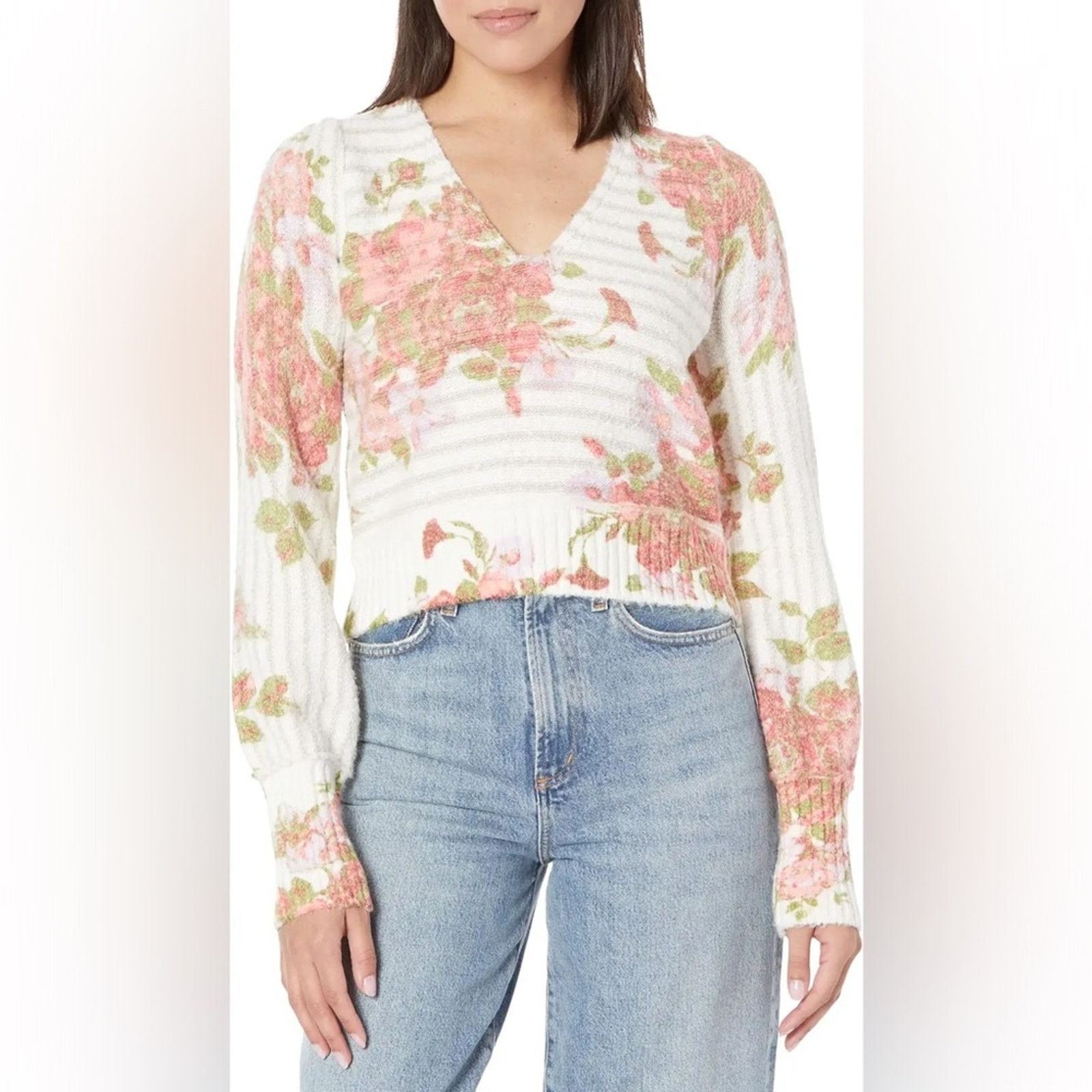 Free People 🎉LAST PIECE🎉FREE PEOPLE Bed Of Roses Sweater Size S / US 4 / IT 40 - 6 Thumbnail