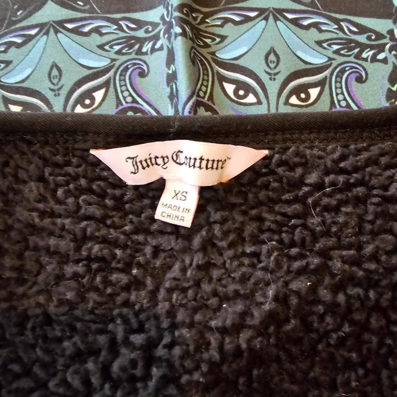 Juicy Couture Jeans Juicy Couture Women's Black Sherpa Jacket Size XS / US 0-2 / IT 36-38 - 5 Thumbnail
