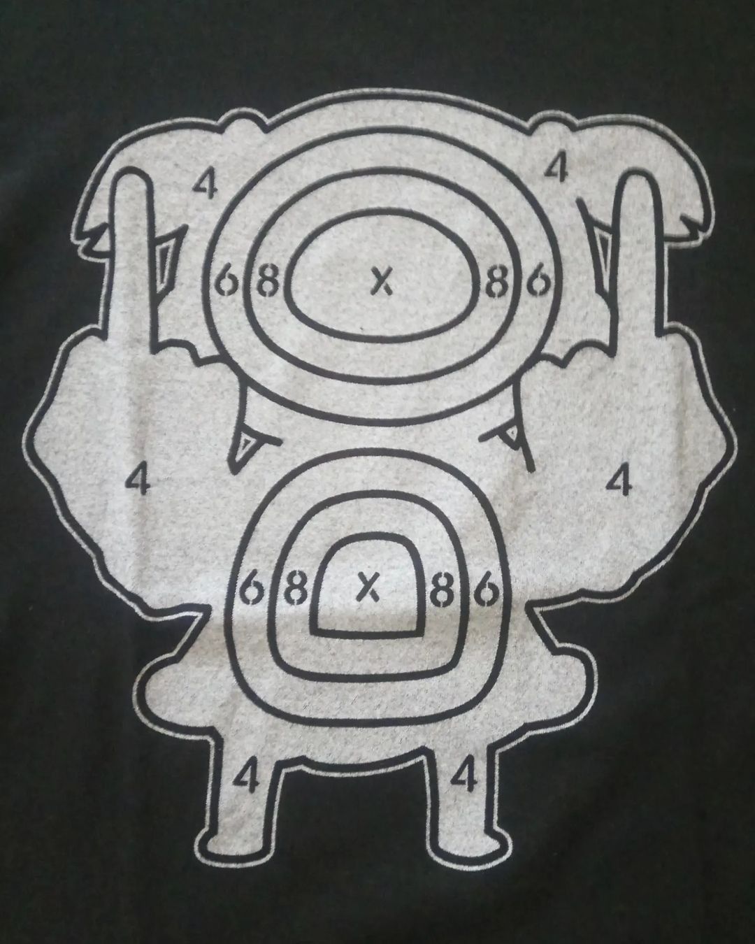 Anime × Japanese Brand Pop Team Epic Middle Finger Target Anime Tees Cospa Size US M / EU 48-50 / 2 - 2 Thumbnail