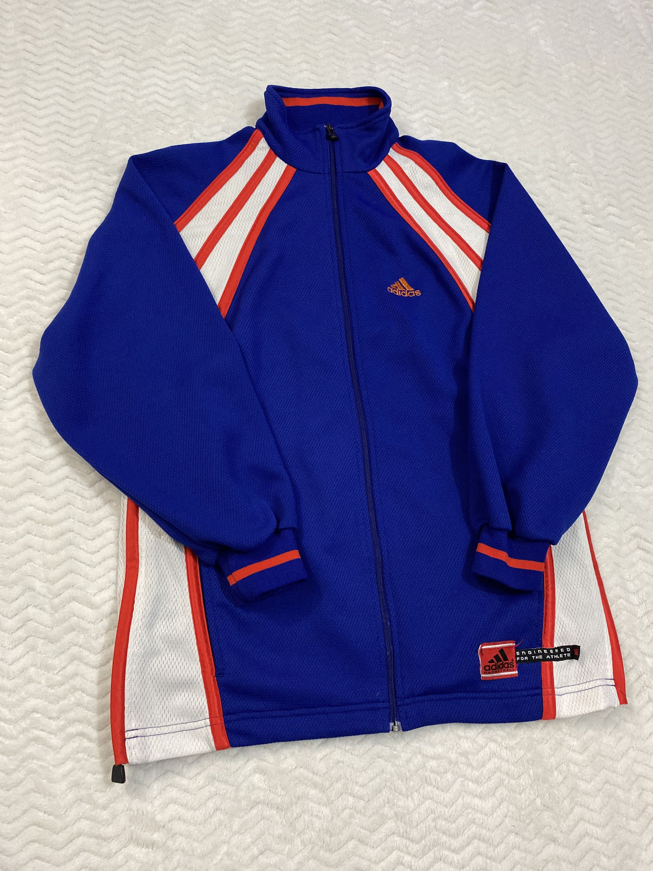 Adidas × Vintage Vintage Adidas basketball sport zip sweatshirt Size US L / EU 52-54 / 3 - 1 Thumbnail