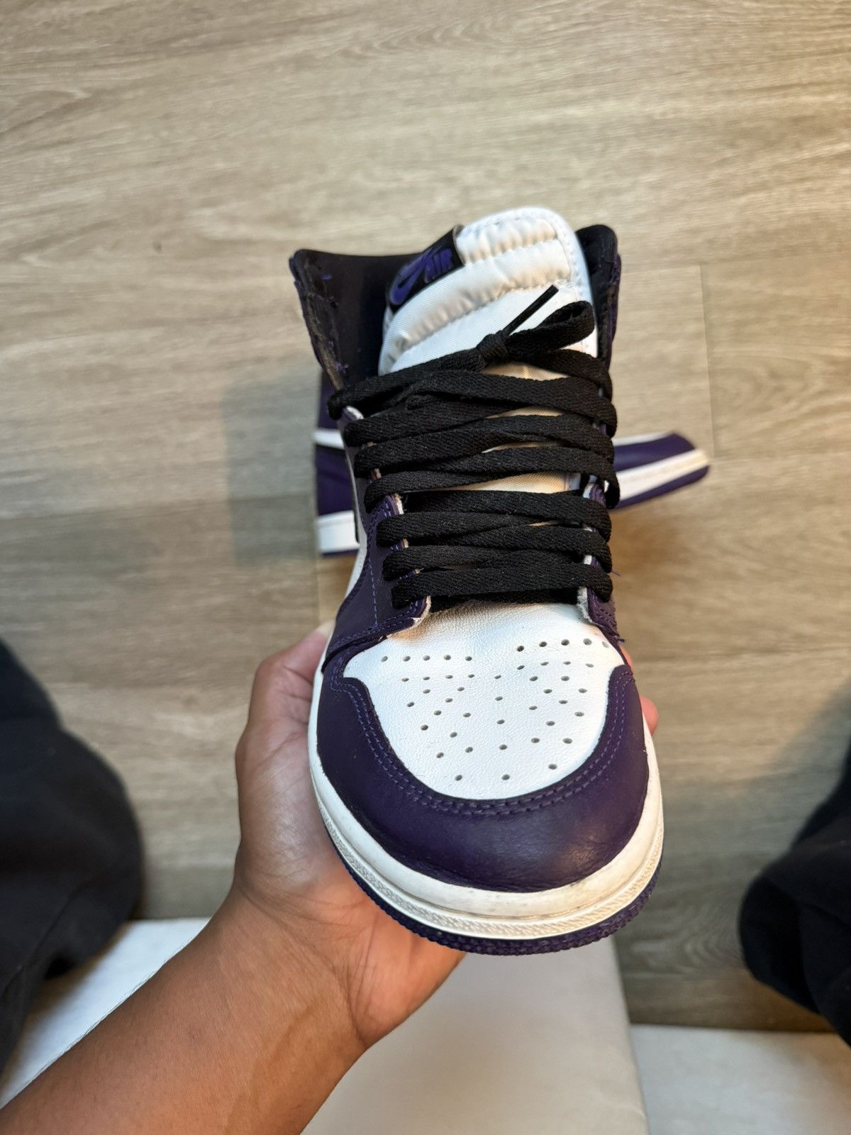 Jordan Brand Air Jordan 1 Court Purple Size US 8.5 / EU 41-42 - 2 Thumbnail