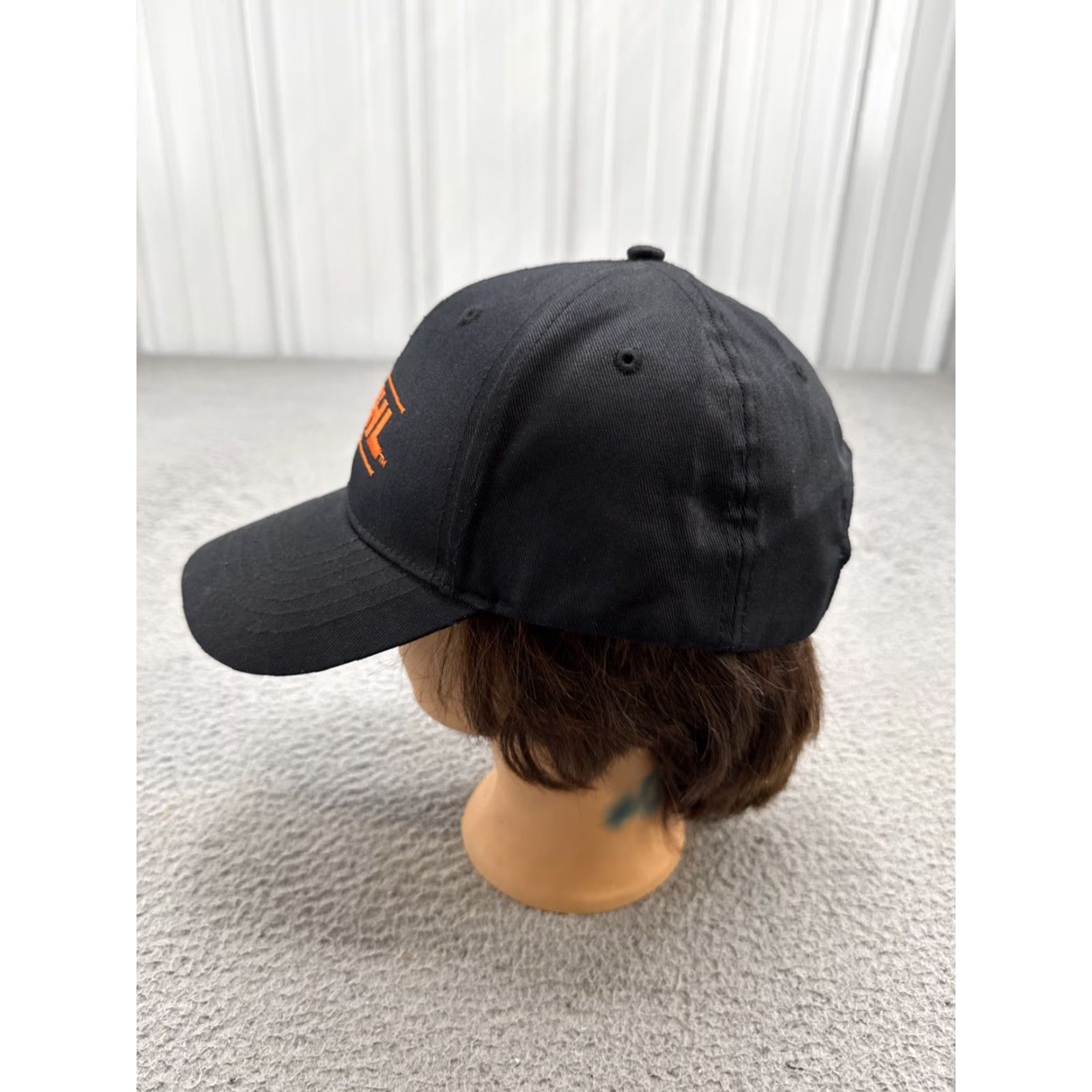 Vintage STIHL Cap Hat Black Orange Embroidered Adjustable Baseball Hat Workwear NEW Size ONE SIZE - 4 Thumbnail