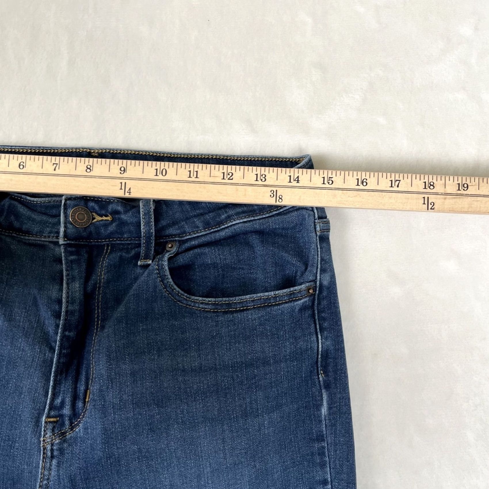 Levi's Levi's 721 High Rise Skinny Ankle Jeans Women's 30 Blue Denim Stretch Size 30" / US 8 / IT 44 - 4 Thumbnail