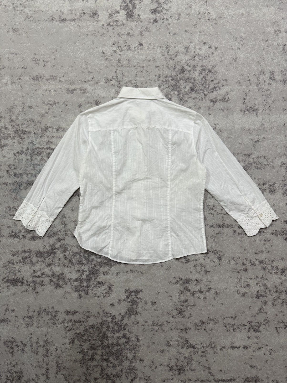 Burberry Burberry London White Broderie Anglaise Embroidered Shirt Size S / US 4 / IT 40 - 12 Thumbnail