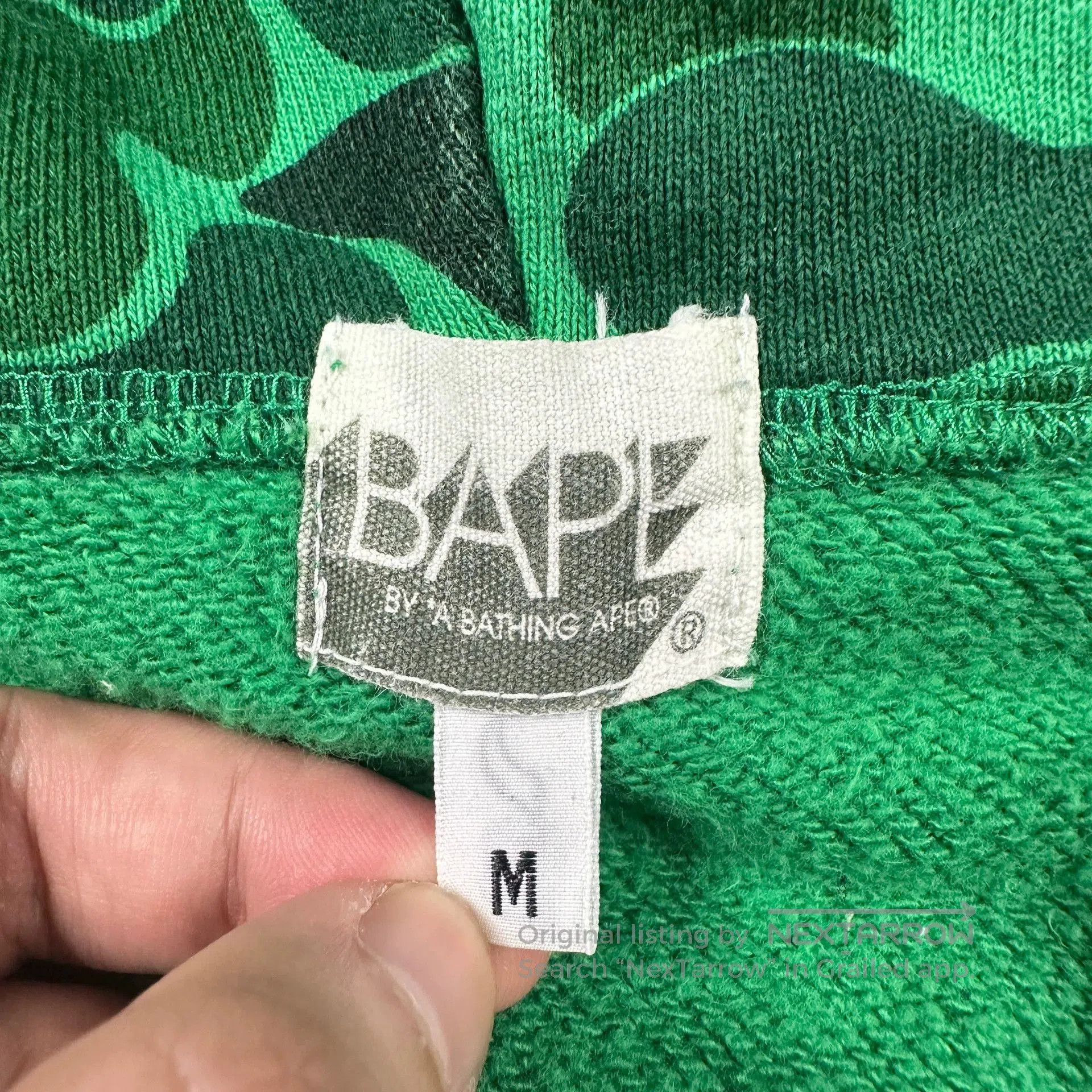 Bape bape green camouflage zip. Size US M / EU 48-50 / 2 - 5 Thumbnail