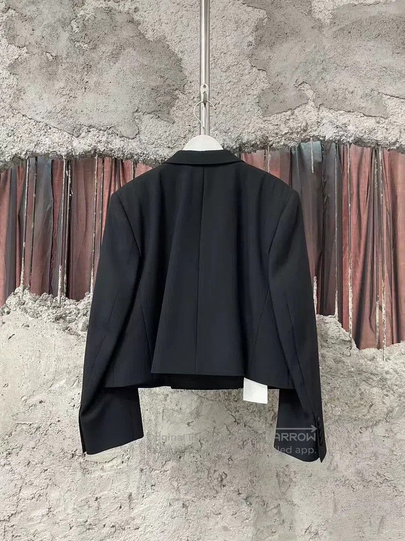 Celine Celine Satin Black Suit Jacket. Size US M / EU 48-50 / 2 - 2 Thumbnail