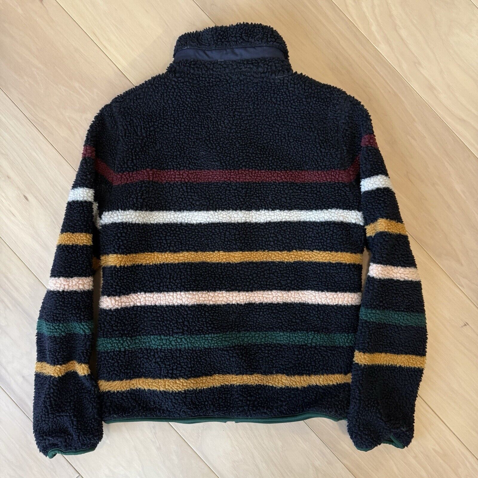Faherty Faherty Dream Fleece Jacket Women's S Navy Striped Sherpa Size S / US 4 / IT 40 - 9 Thumbnail