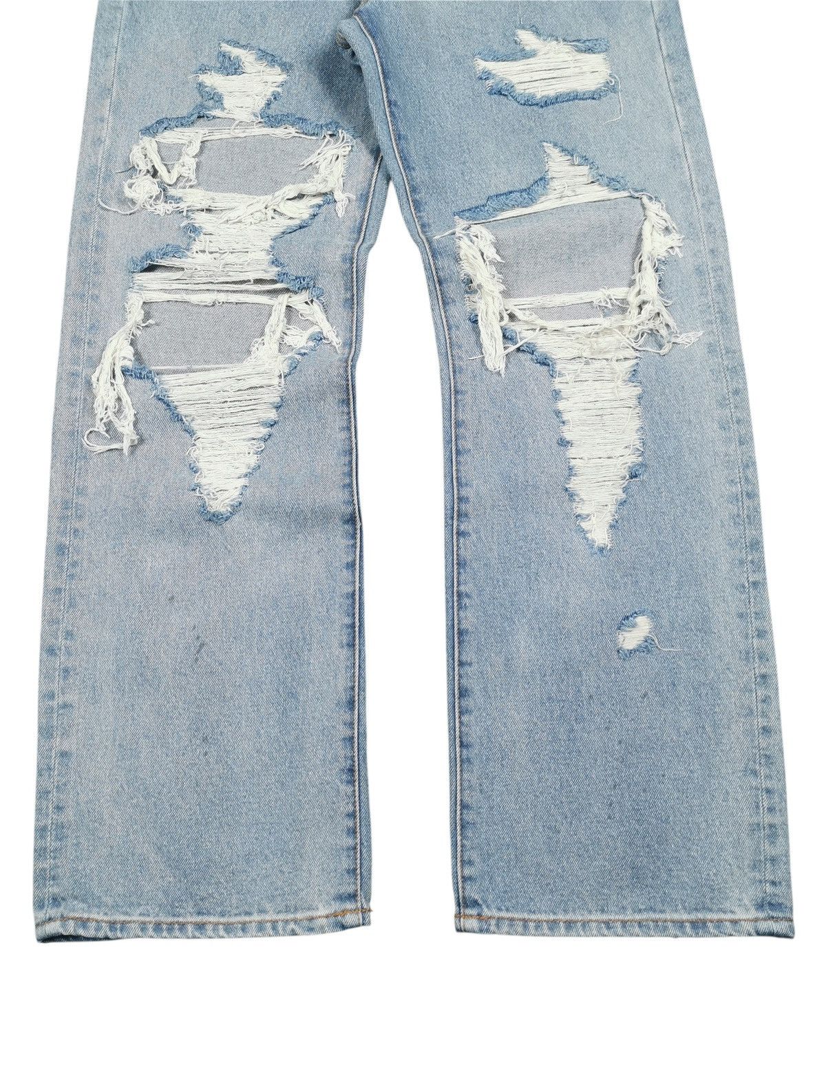 Other UK W.W.G Detail Destroyed Light Blue Women’s Jeans Size F Size 28" / US 6 / IT 42 - 4 Thumbnail