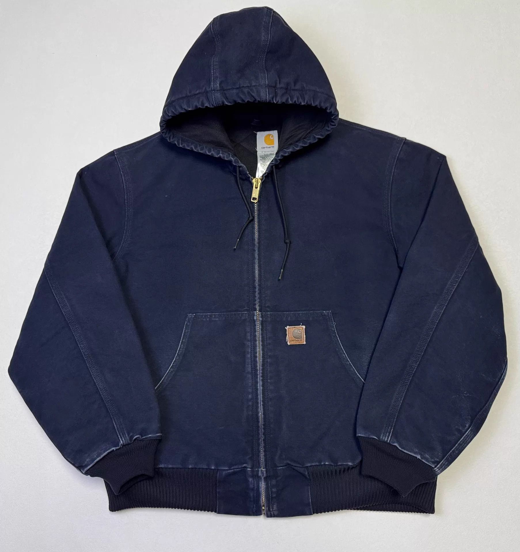 Carhartt Carhartt J130 Vintage Hooded Work Jacket Midnight Blue L Size US L / EU 52-54 / 3 - 2 Thumbnail