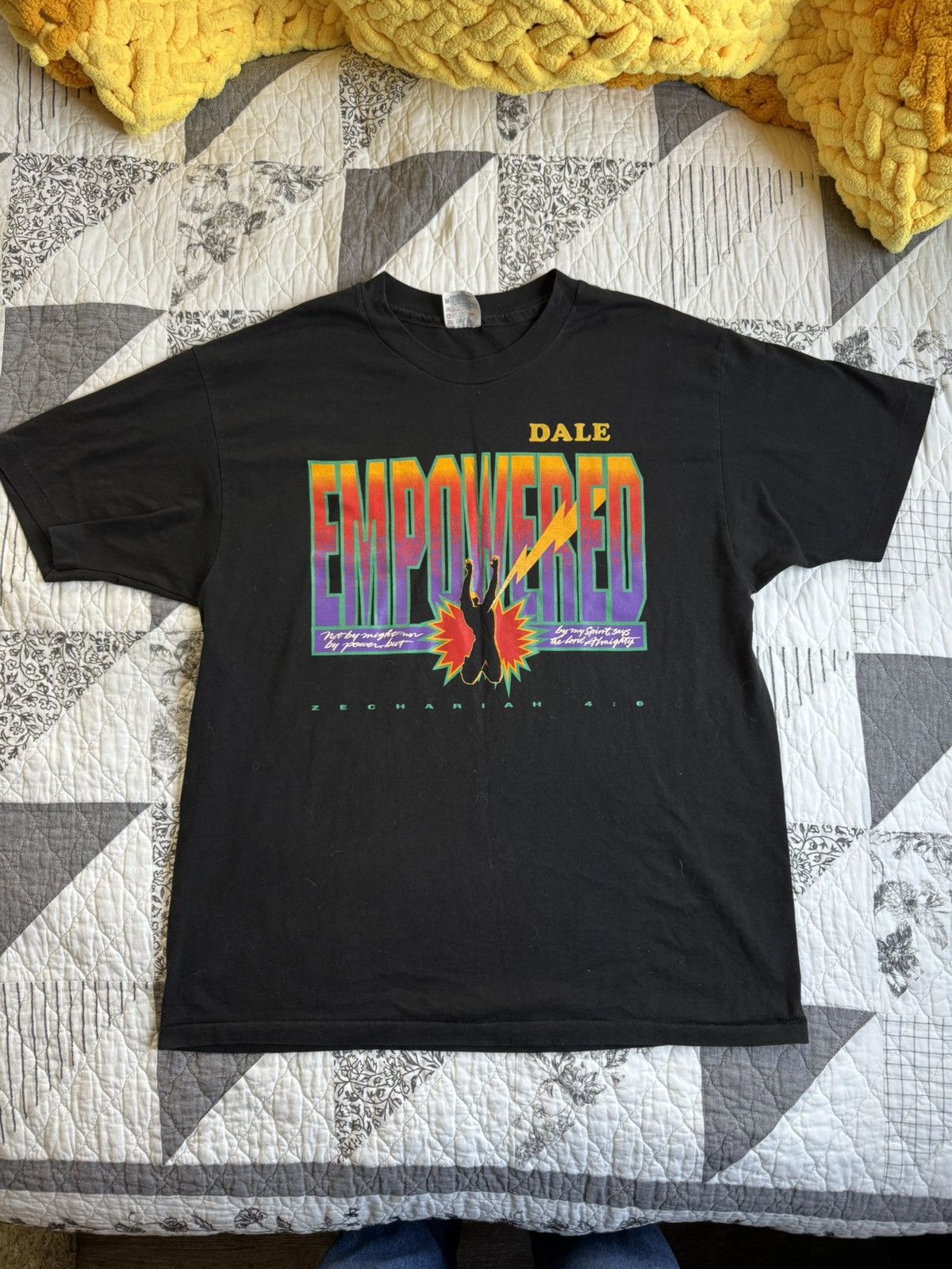 Hanes Vintage “Dave Empowered” Single Stitch Tee Size US XL / EU 56 / 4 - 1 Thumbnail